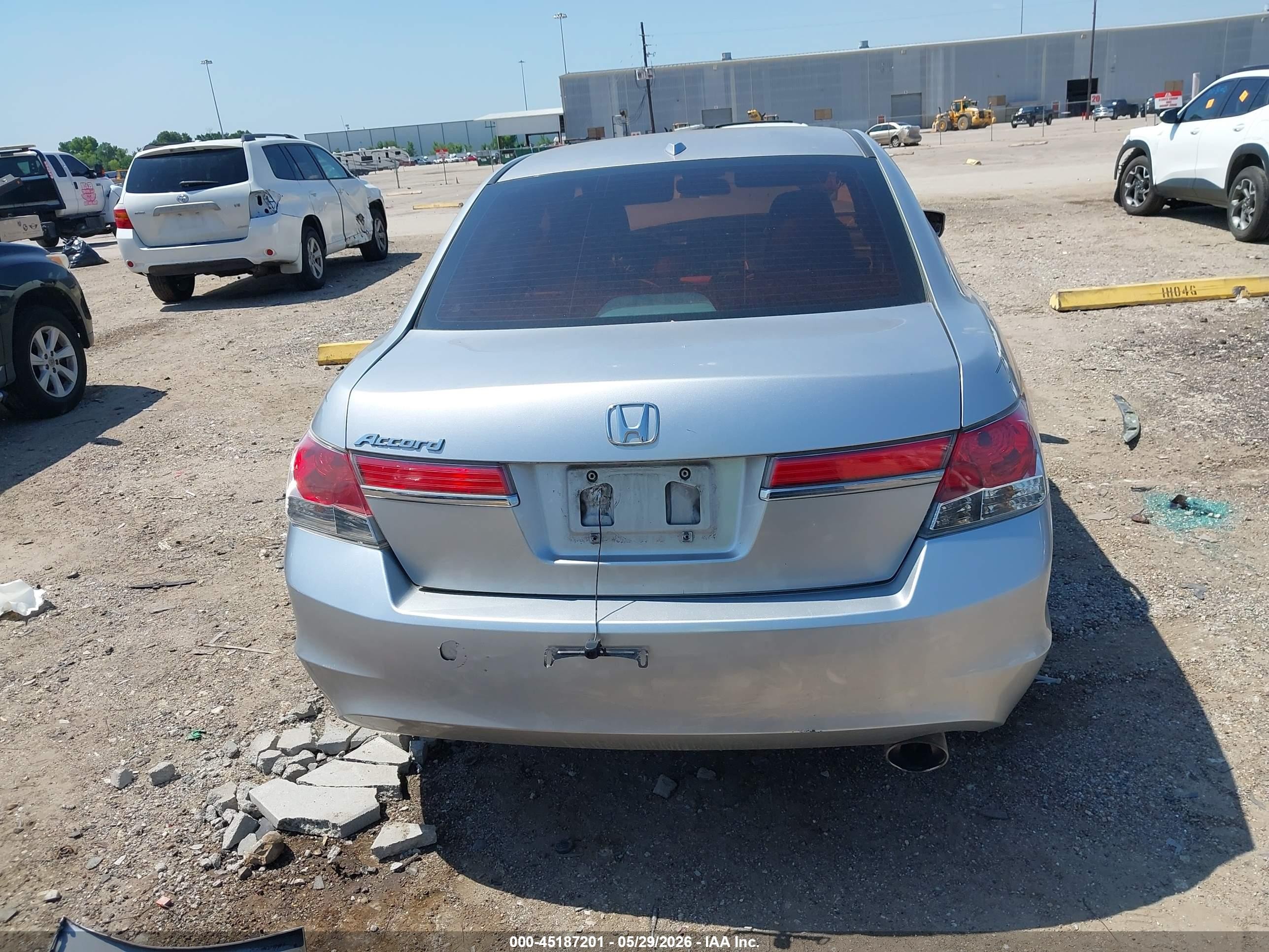 2012 Honda Accord 2.4 Ex-l Silver vin: 1HGCP2F81CA004253