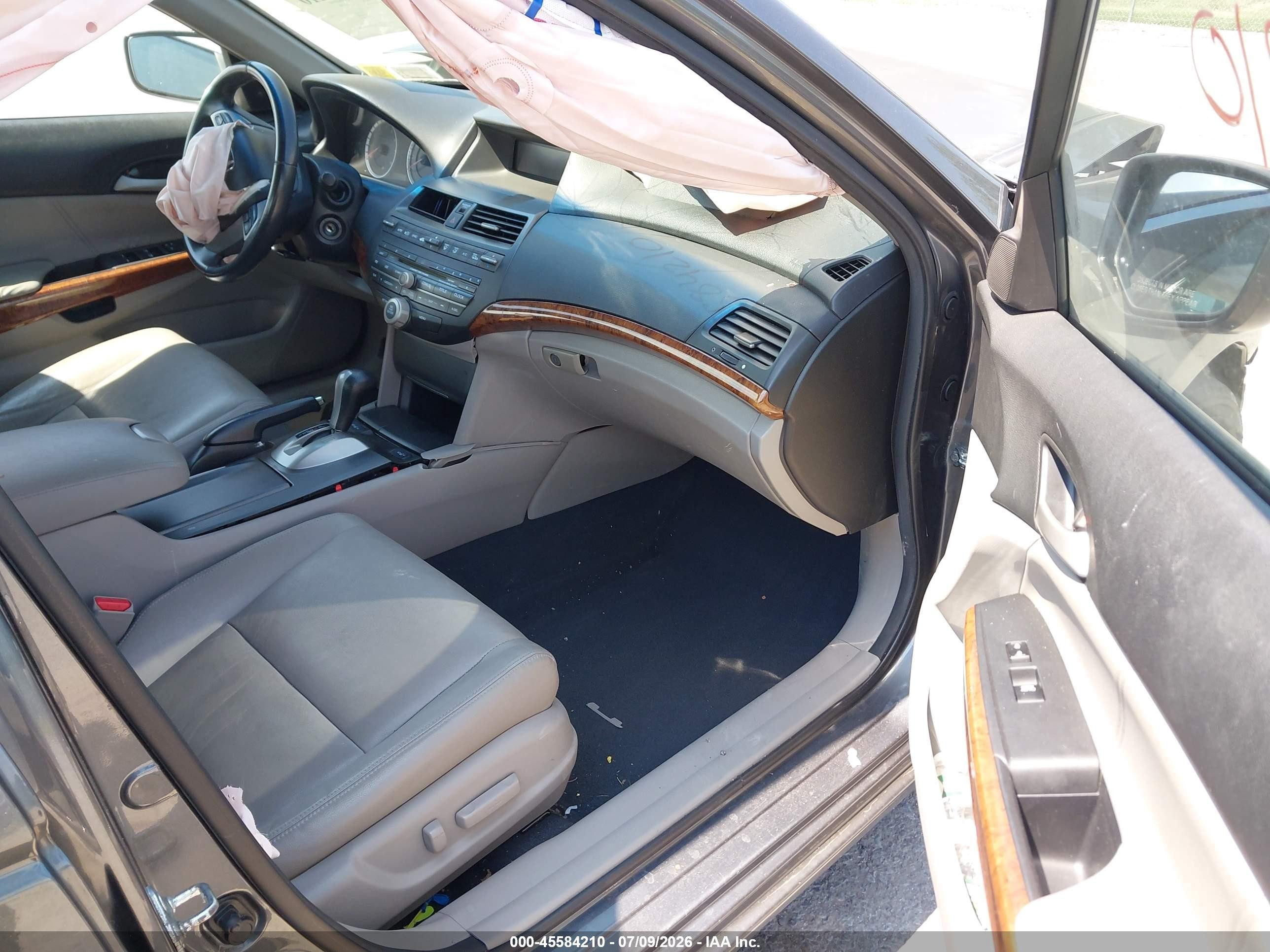 2012 Honda Accord 2.4 Ex-l Gray vin: 1HGCP2F81CA045658