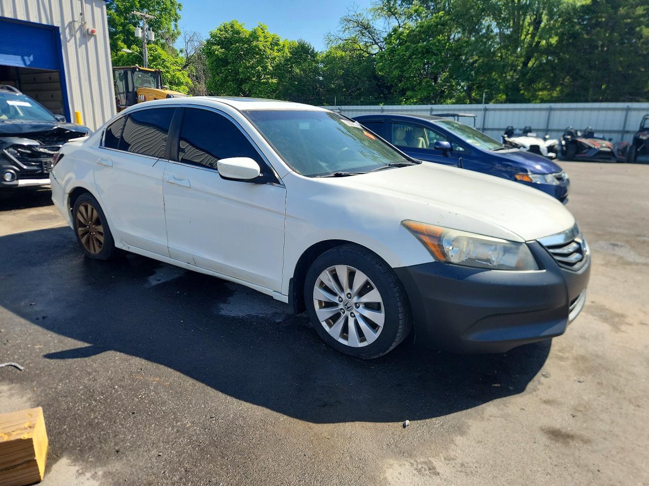 2012 Honda Accord Exl White vin: 1HGCP2F81CA058023