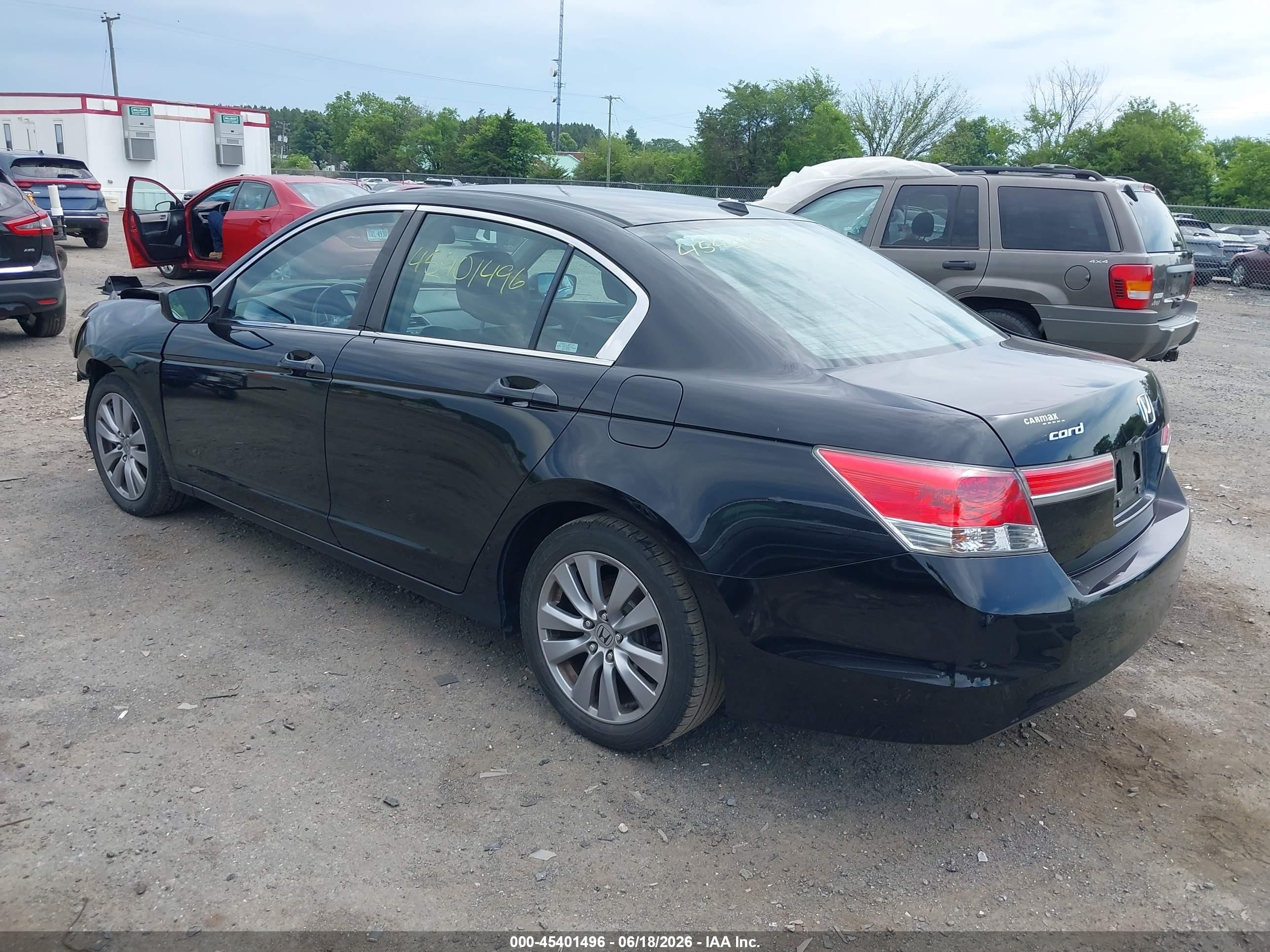 2012 Honda Accord 2.4 Ex-l Черный vin: 1HGCP2F81CA120651