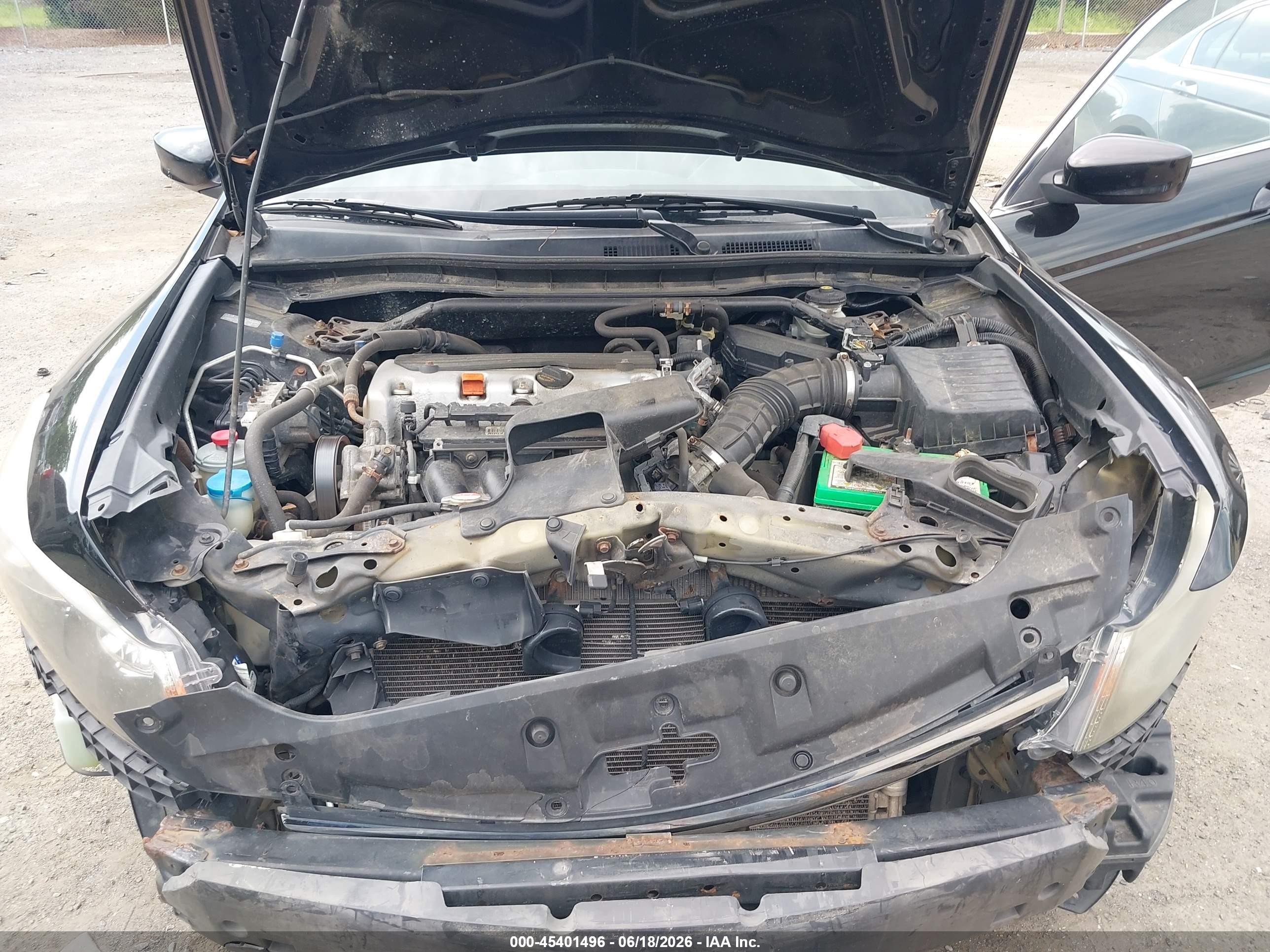 2012 Honda Accord 2.4 Ex-l Черный vin: 1HGCP2F81CA120651