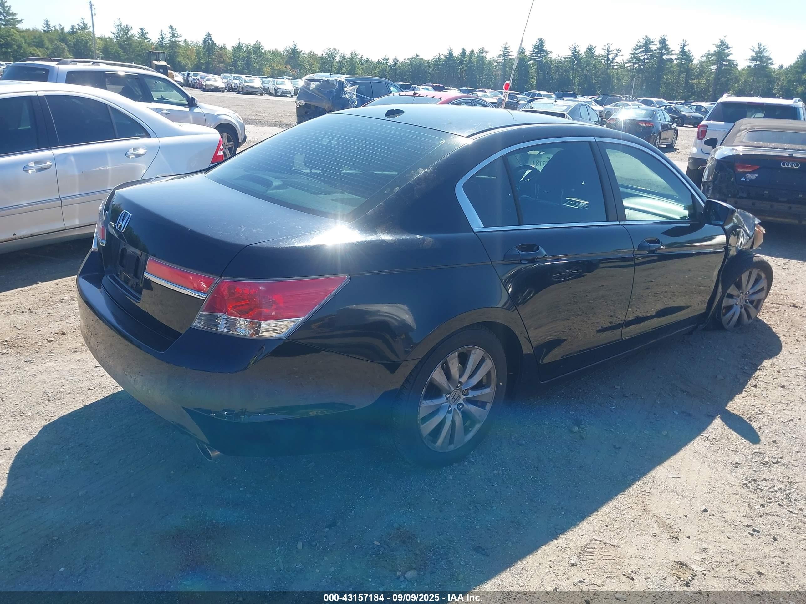 2012 Honda Accord Sdn 2.4 Ex-l/ex-l Black vin: 1HGCP2F81CA139314