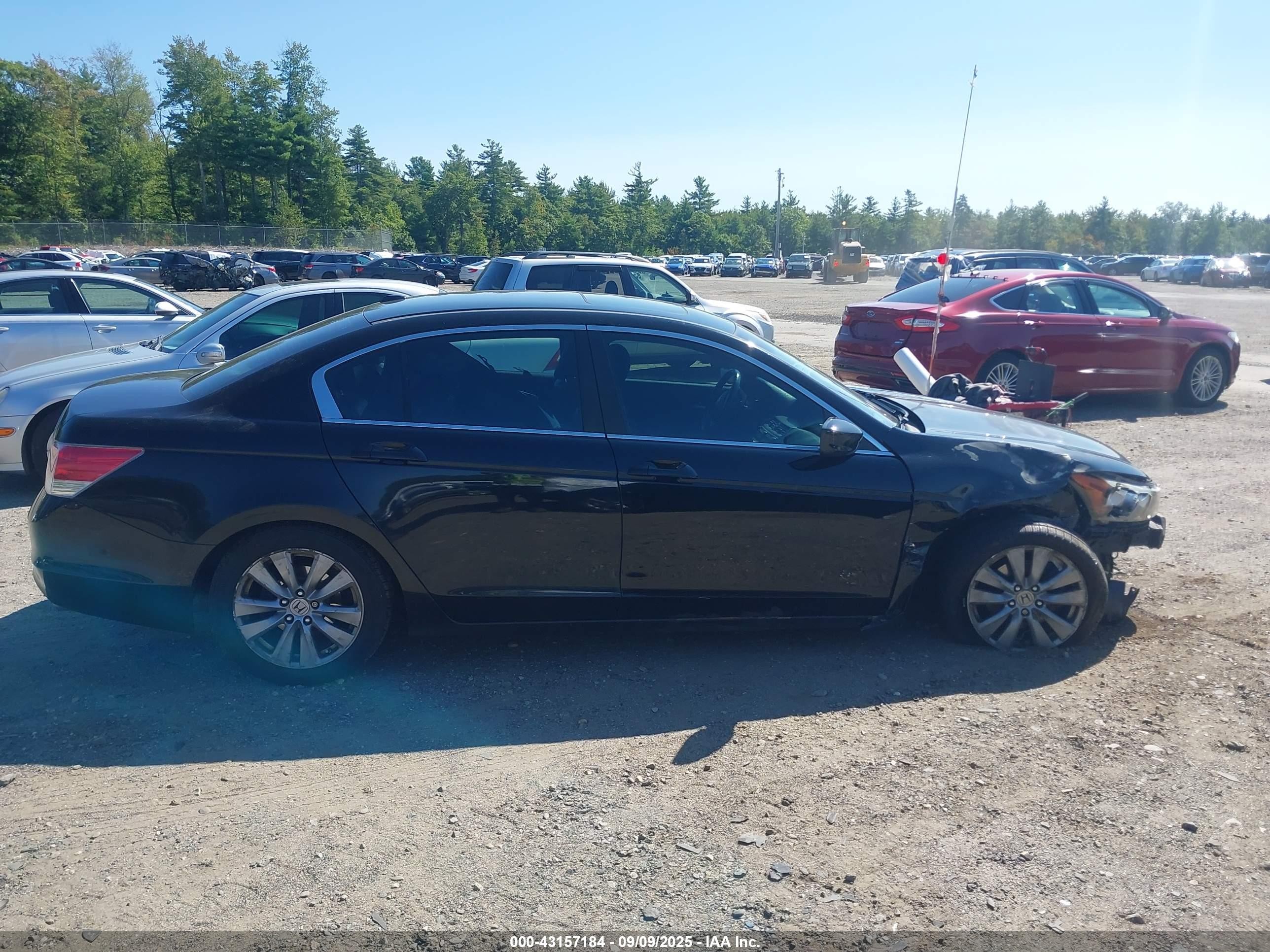 2012 Honda Accord Sdn 2.4 Ex-l/ex-l Black vin: 1HGCP2F81CA139314