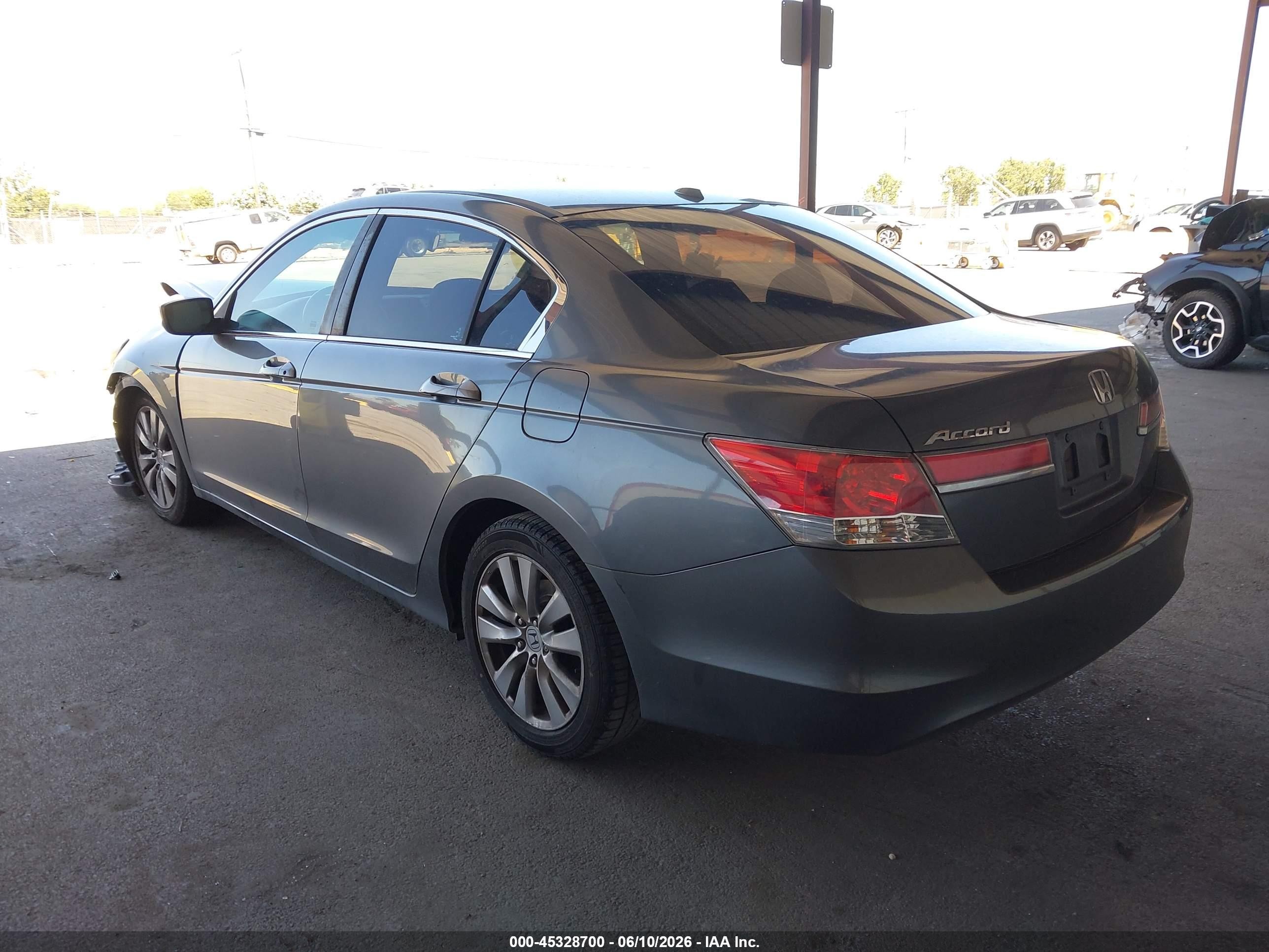 2012 Honda Accord 2.4 Ex-l Gray vin: 1HGCP2F81CA153701