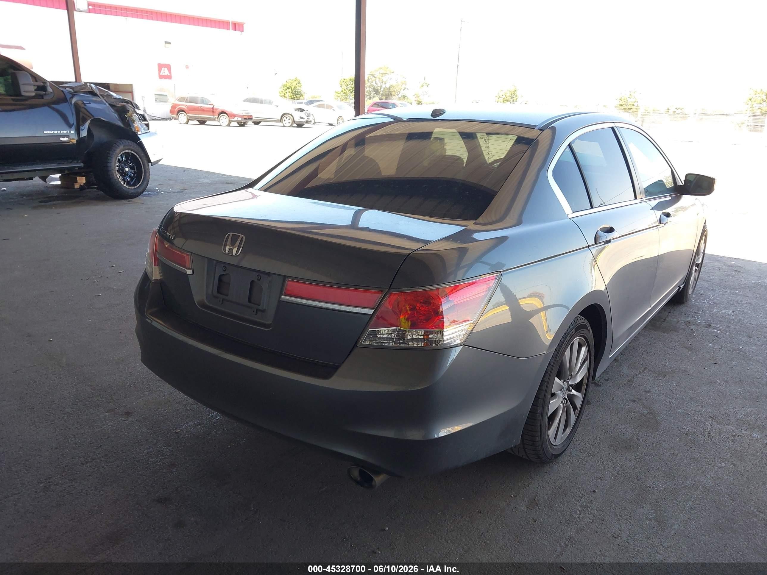 2012 Honda Accord 2.4 Ex-l Gray vin: 1HGCP2F81CA153701