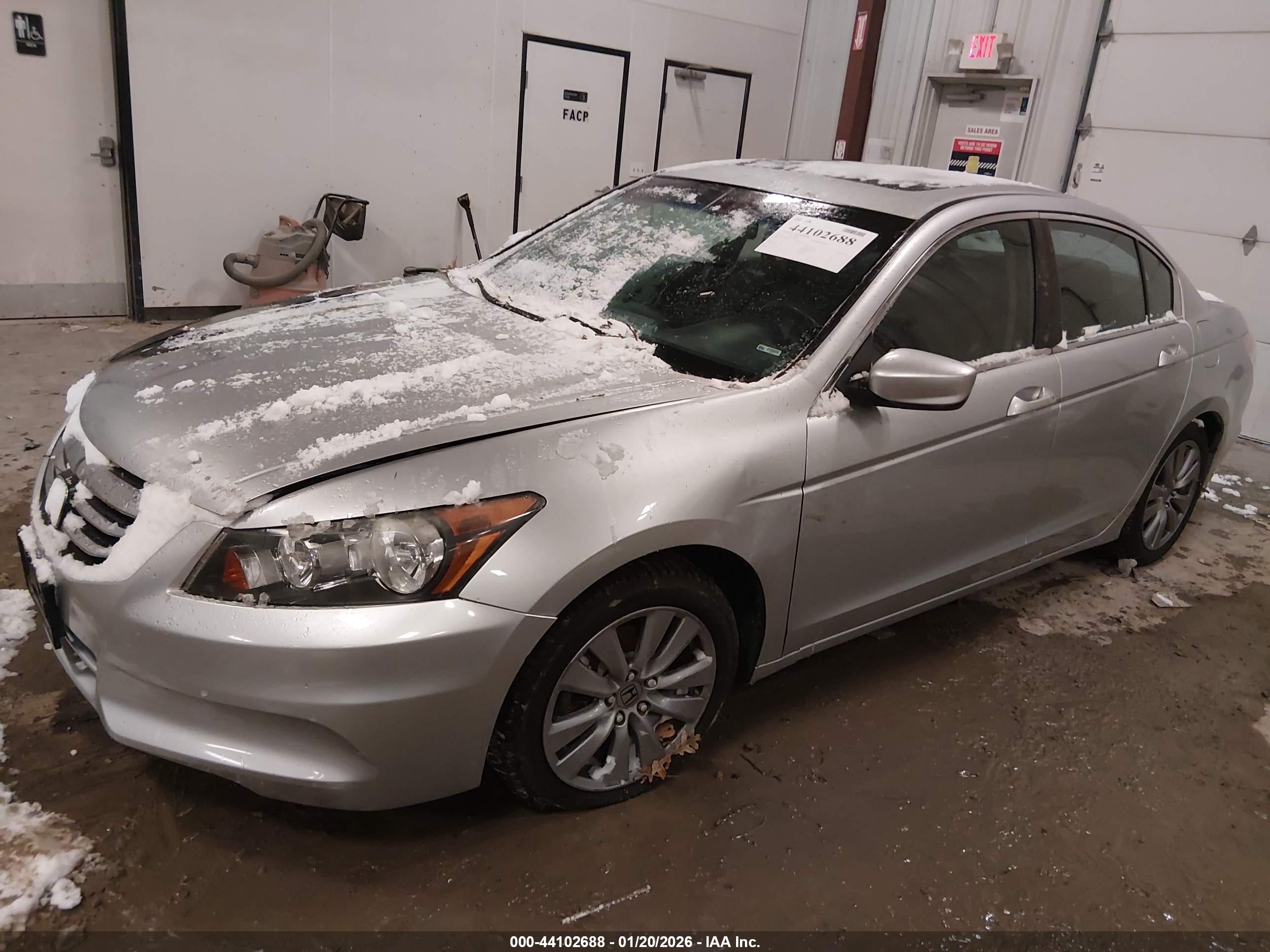 2012 Honda Accord Sdn 2.4 Ex-l/ex-l Silver vin: 1HGCP2F81CA183880
