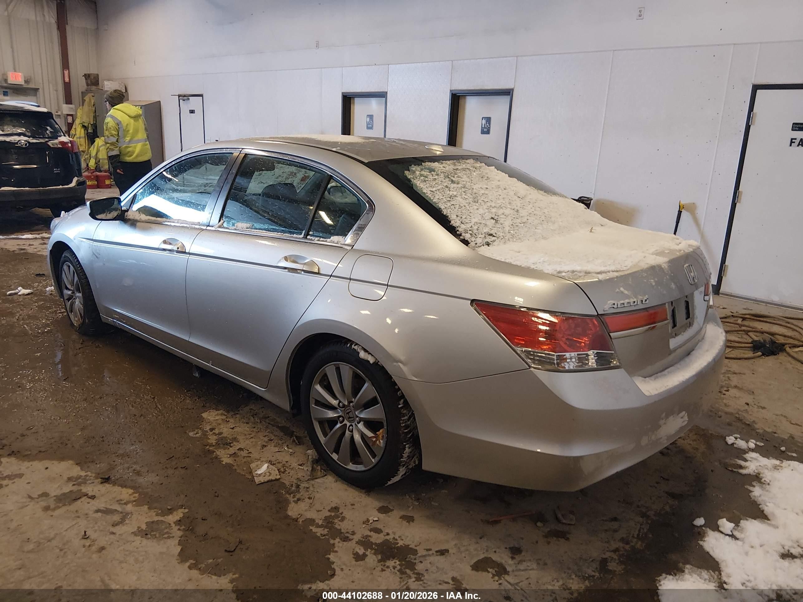 2012 Honda Accord Sdn 2.4 Ex-l/ex-l Silver vin: 1HGCP2F81CA183880