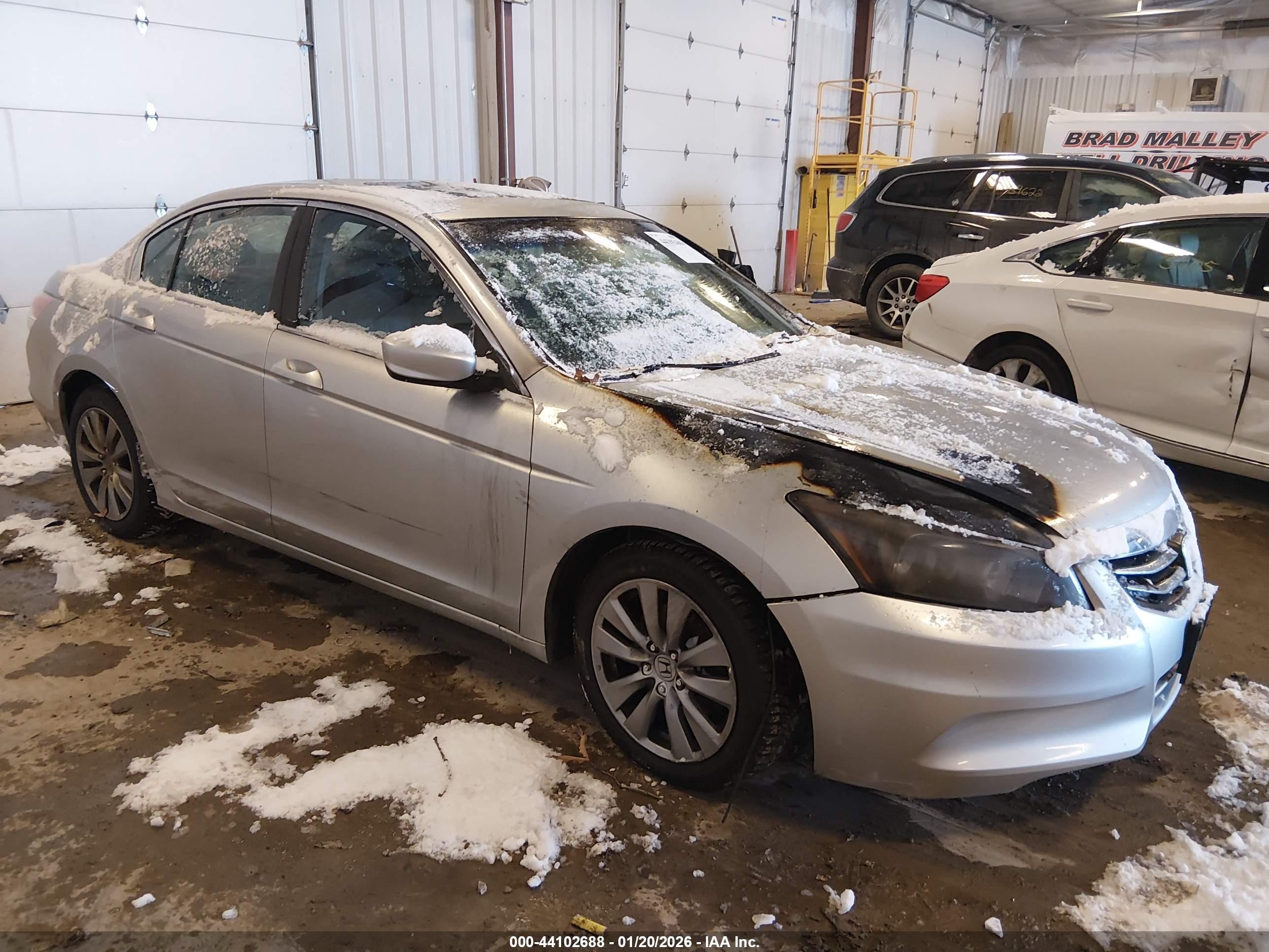 2012 Honda Accord Sdn 2.4 Ex-l/ex-l Silver vin: 1HGCP2F81CA183880