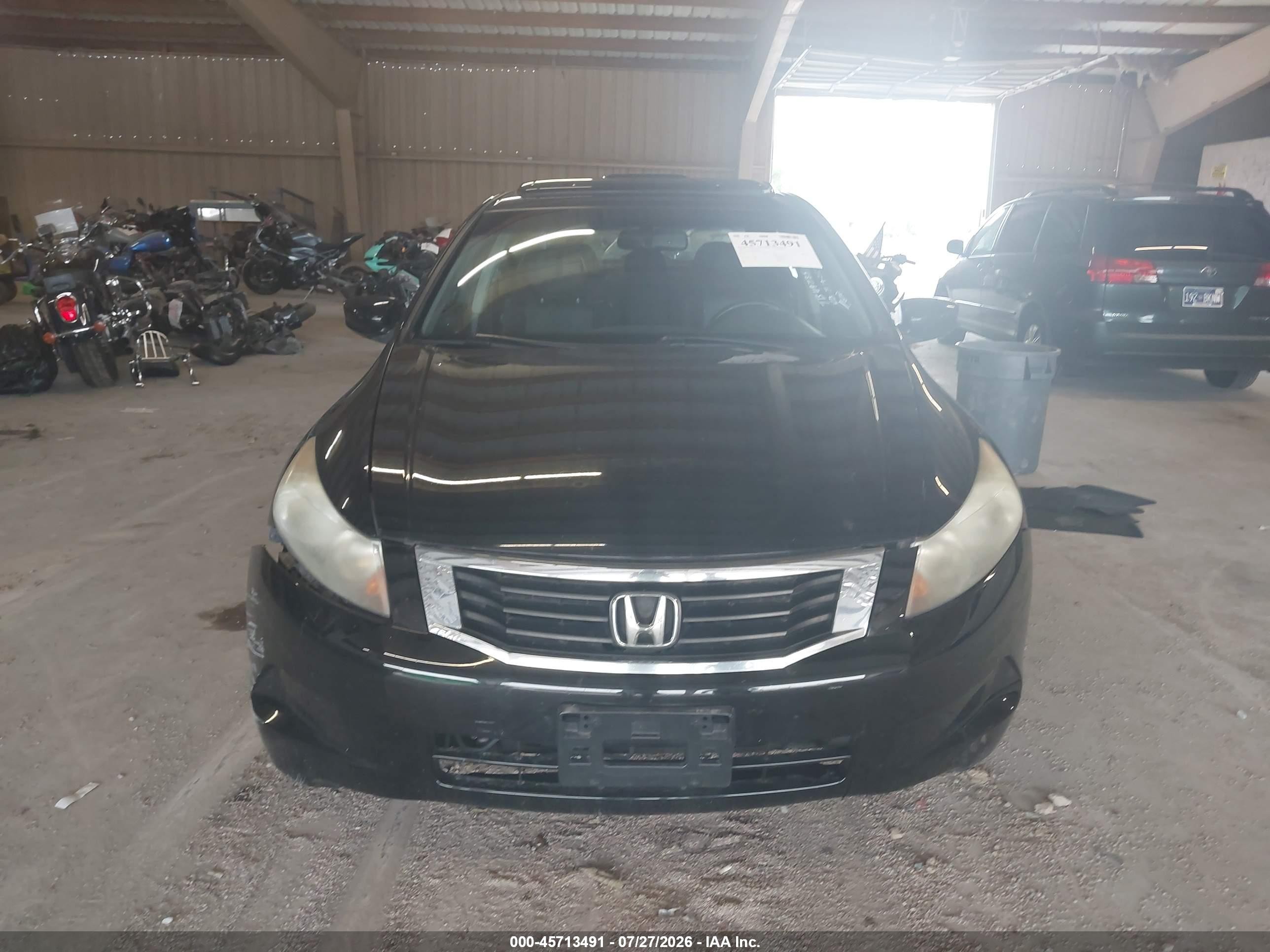2010 Honda Accord 2.4 Ex-l Black vin: 1HGCP2F82AA051563