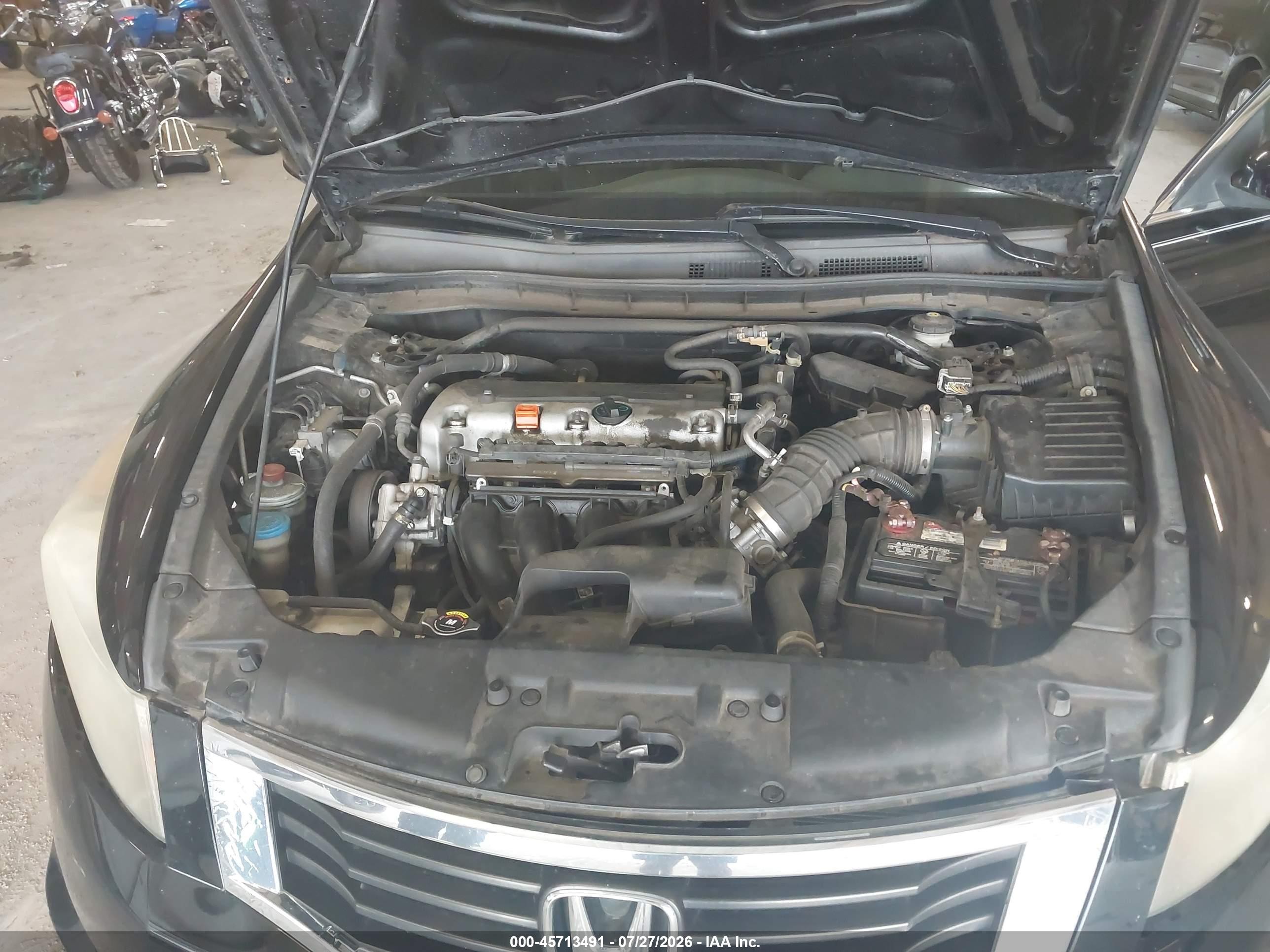 2010 Honda Accord 2.4 Ex-l Black vin: 1HGCP2F82AA051563