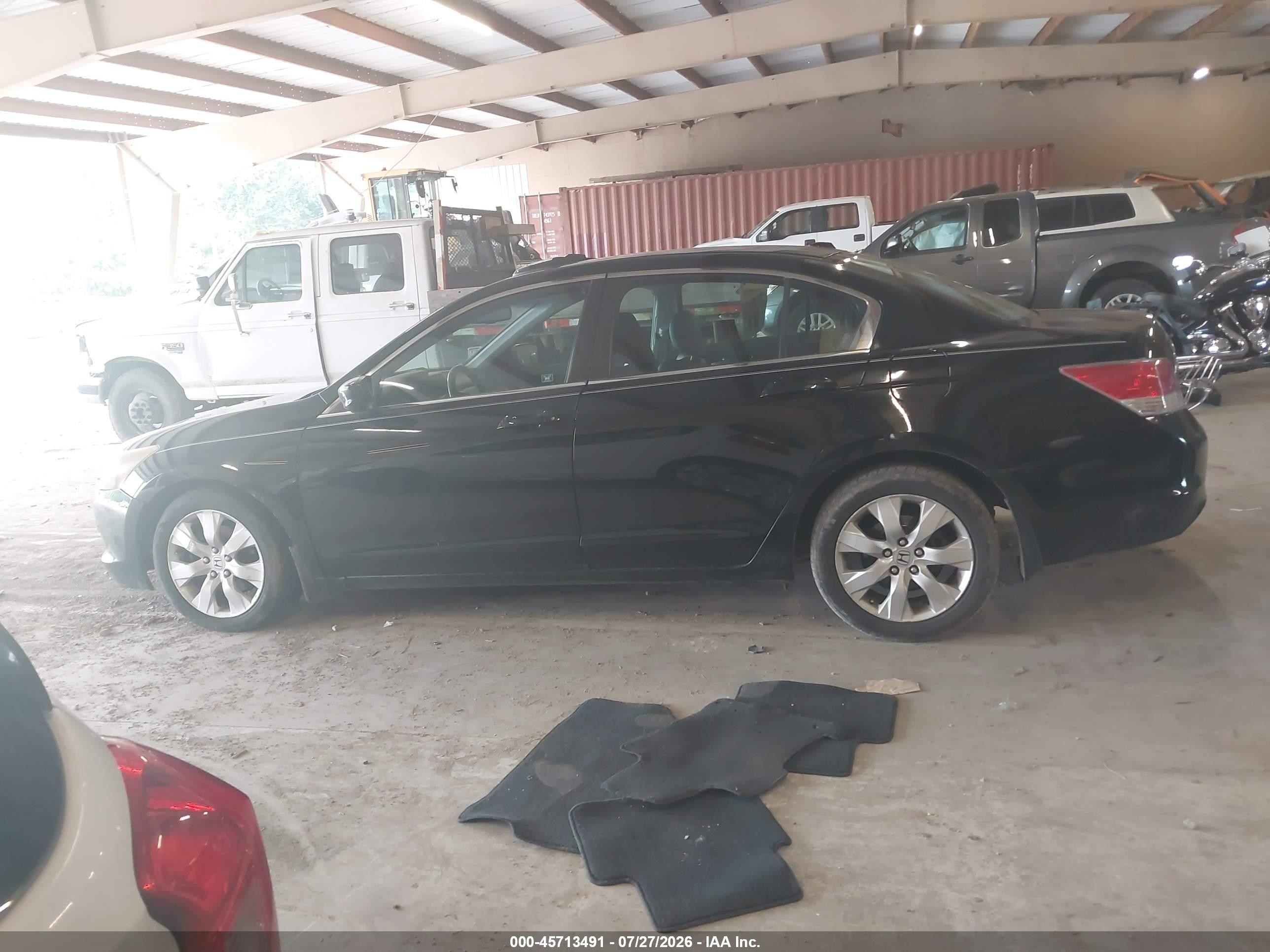 2010 Honda Accord 2.4 Ex-l Black vin: 1HGCP2F82AA051563