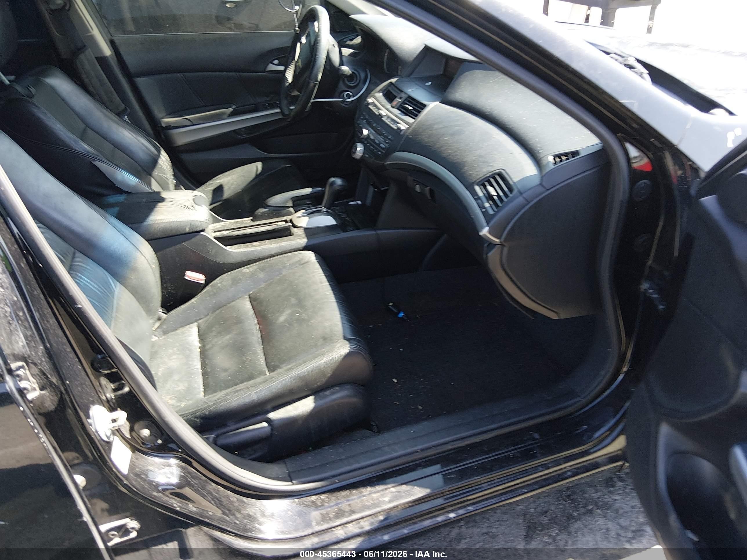 2010 Honda Accord 2.4 Ex-l Black vin: 1HGCP2F82AA118341