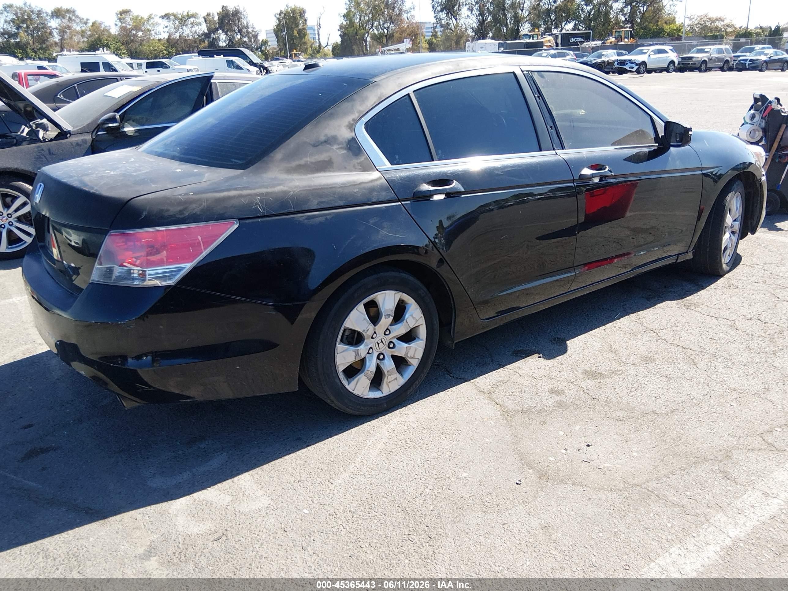 2010 Honda Accord 2.4 Ex-l Black vin: 1HGCP2F82AA118341