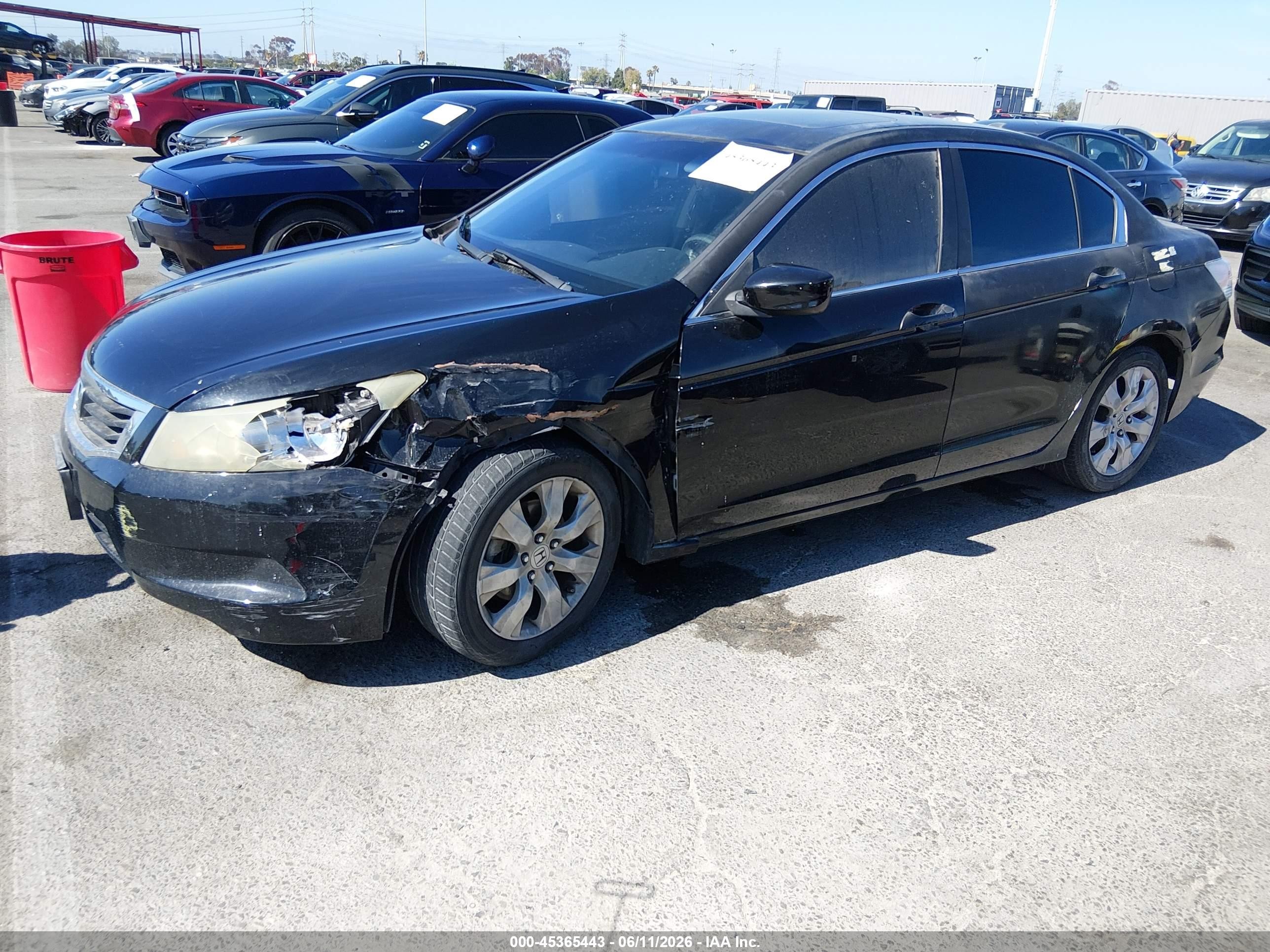 2010 Honda Accord 2.4 Ex-l Black vin: 1HGCP2F82AA118341