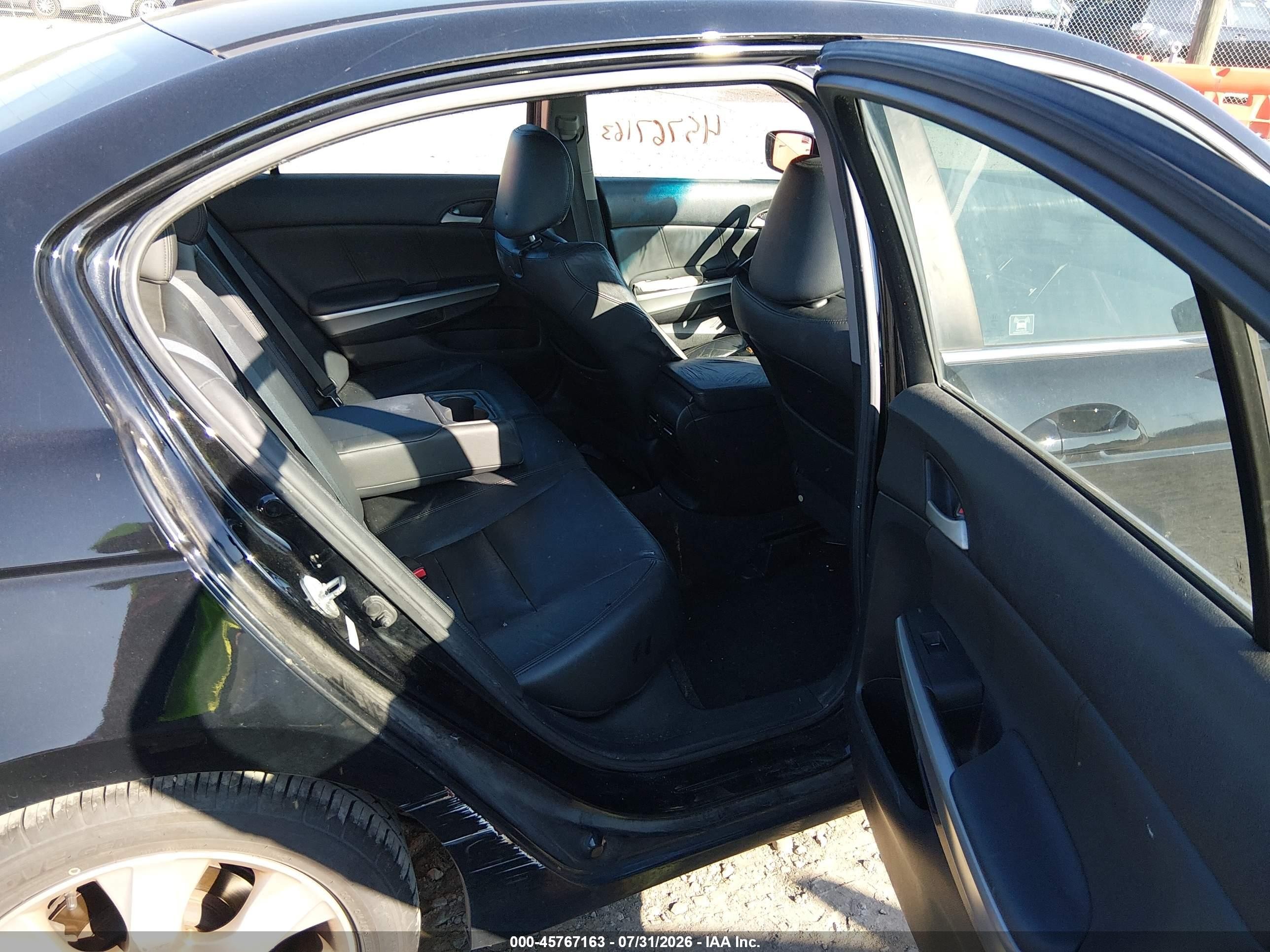 2010 Honda Accord 2.4 Ex-l Black vin: 1HGCP2F82AA118372