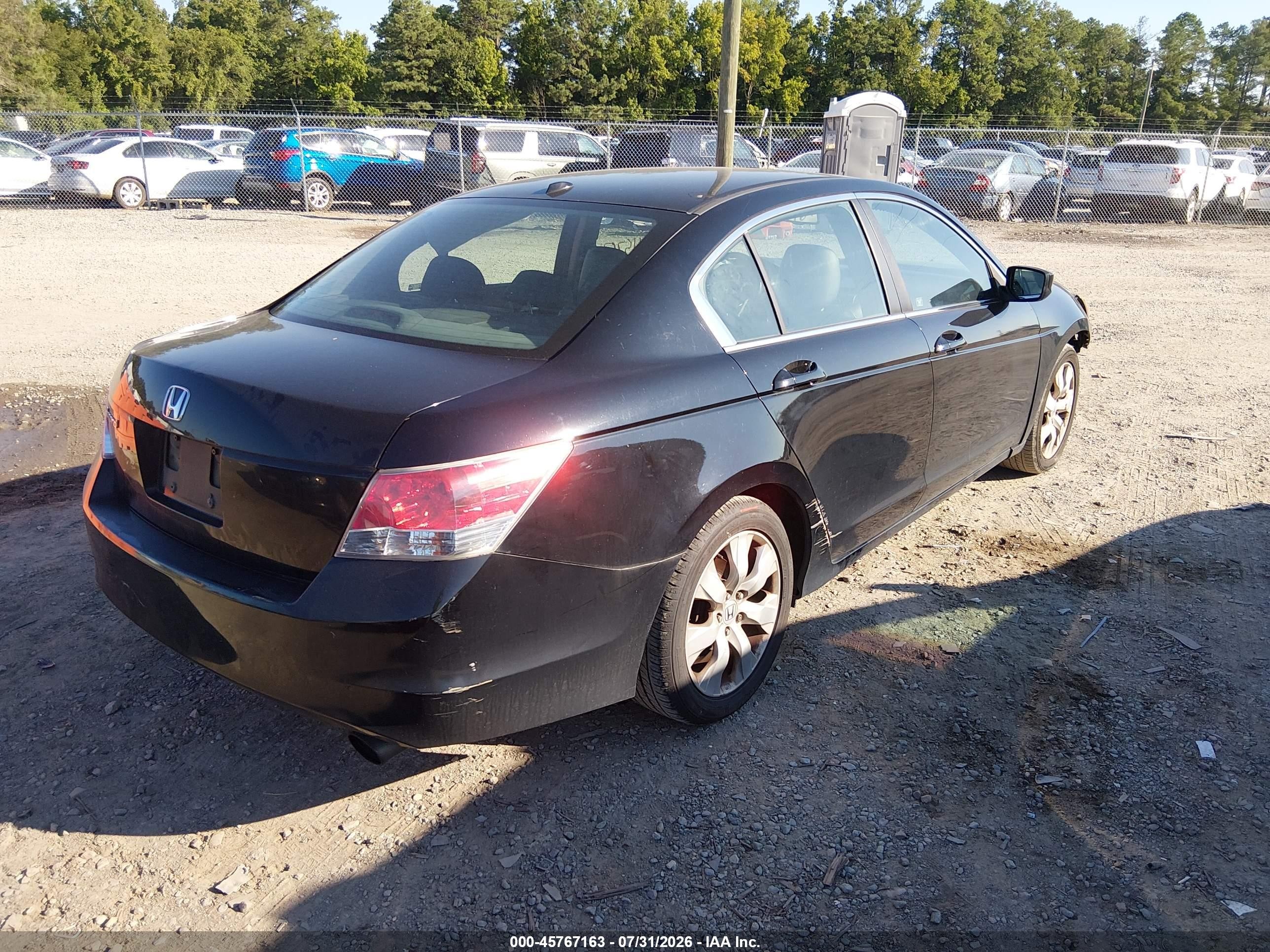 2010 Honda Accord 2.4 Ex-l Black vin: 1HGCP2F82AA118372