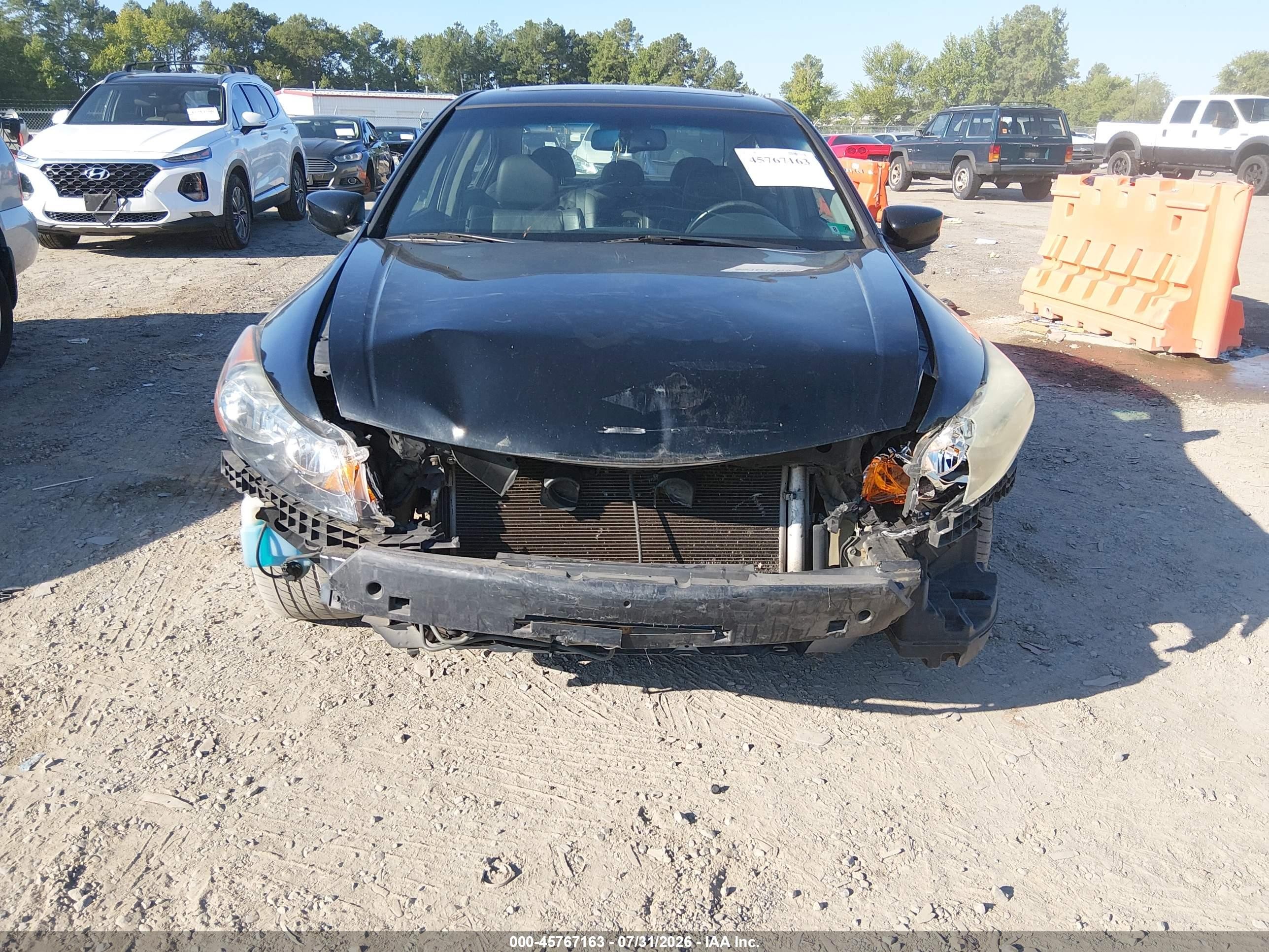 2010 Honda Accord 2.4 Ex-l Black vin: 1HGCP2F82AA118372