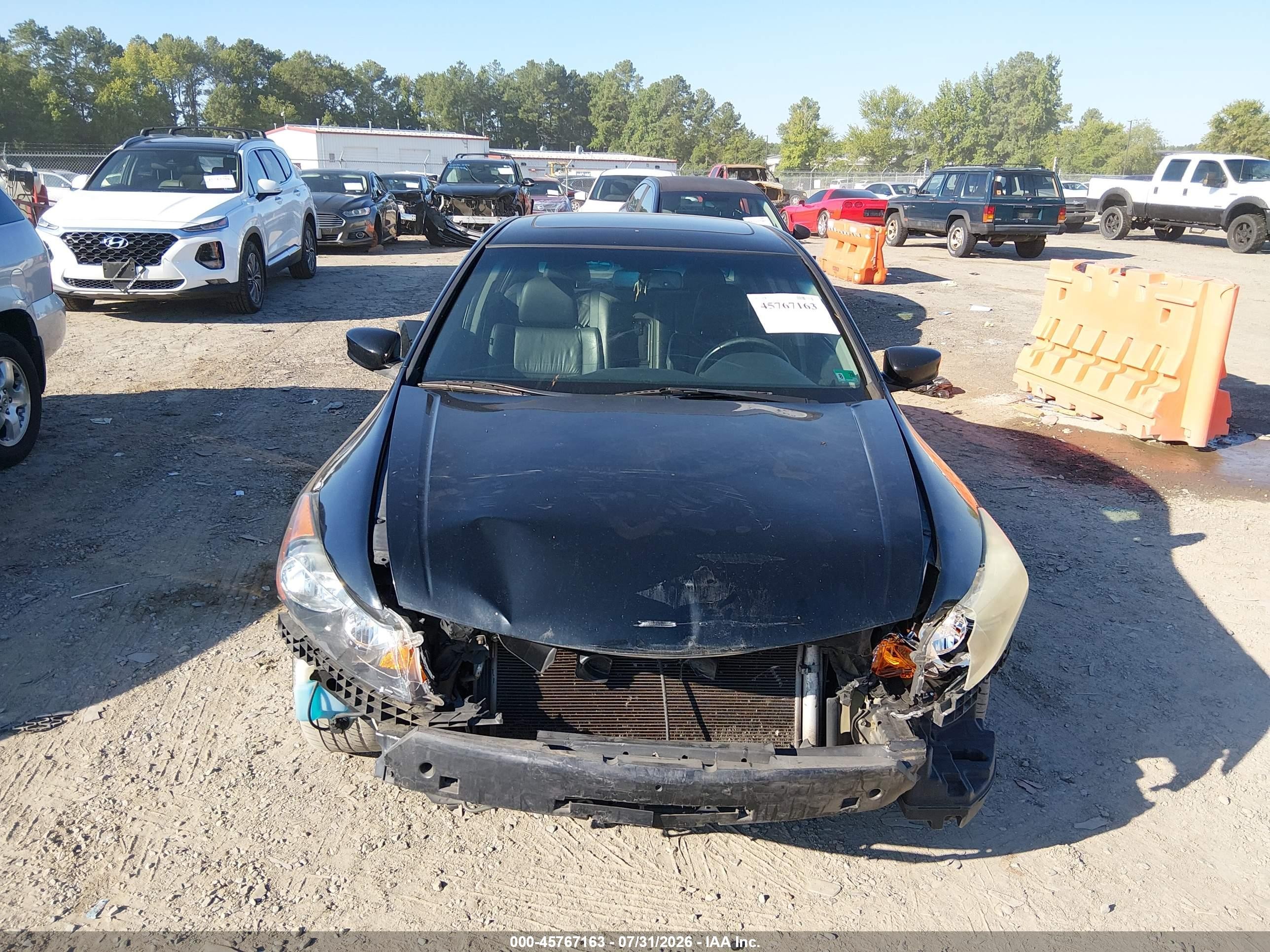 2010 Honda Accord 2.4 Ex-l Black vin: 1HGCP2F82AA118372