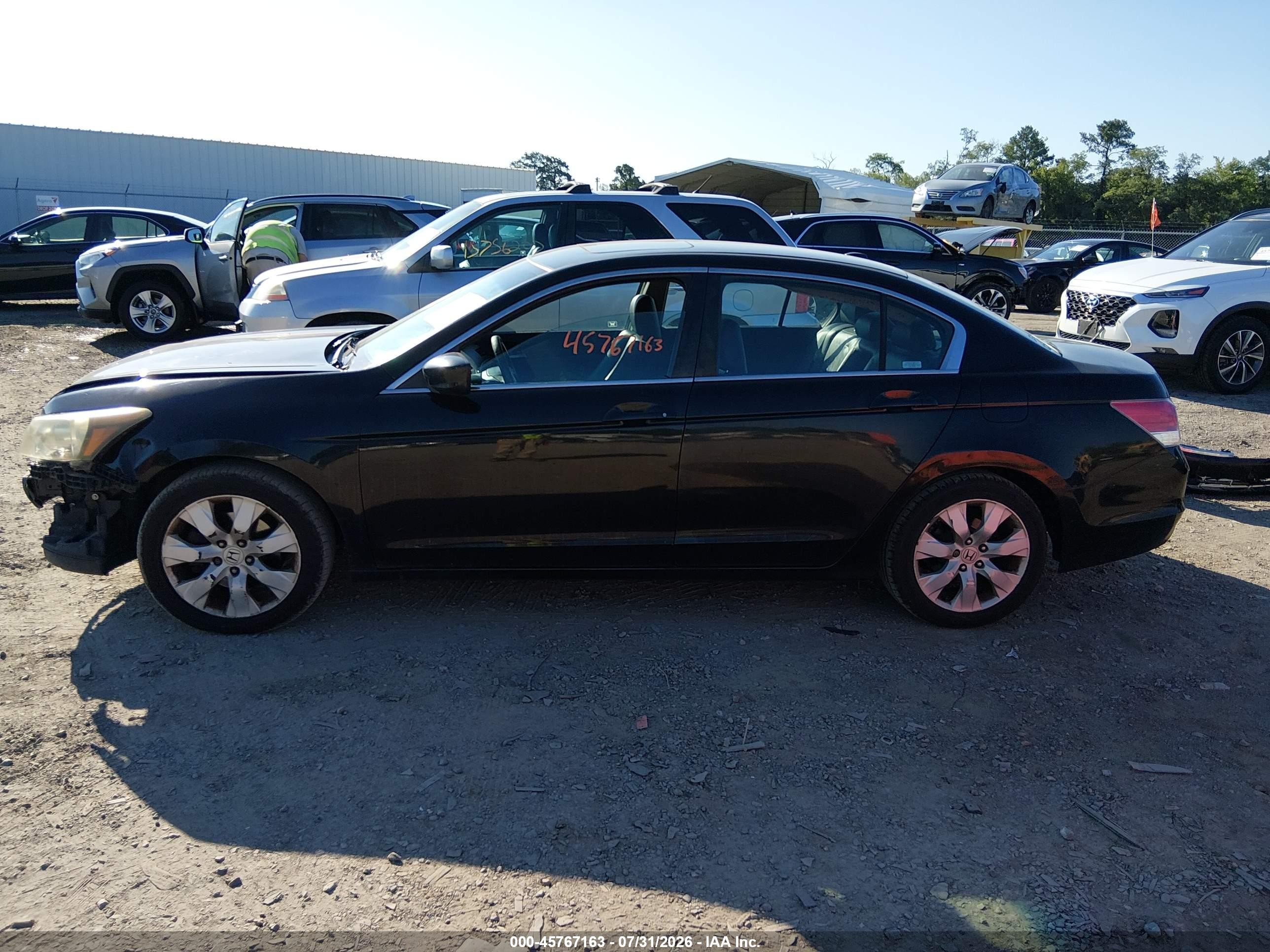 2010 Honda Accord 2.4 Ex-l Black vin: 1HGCP2F82AA118372