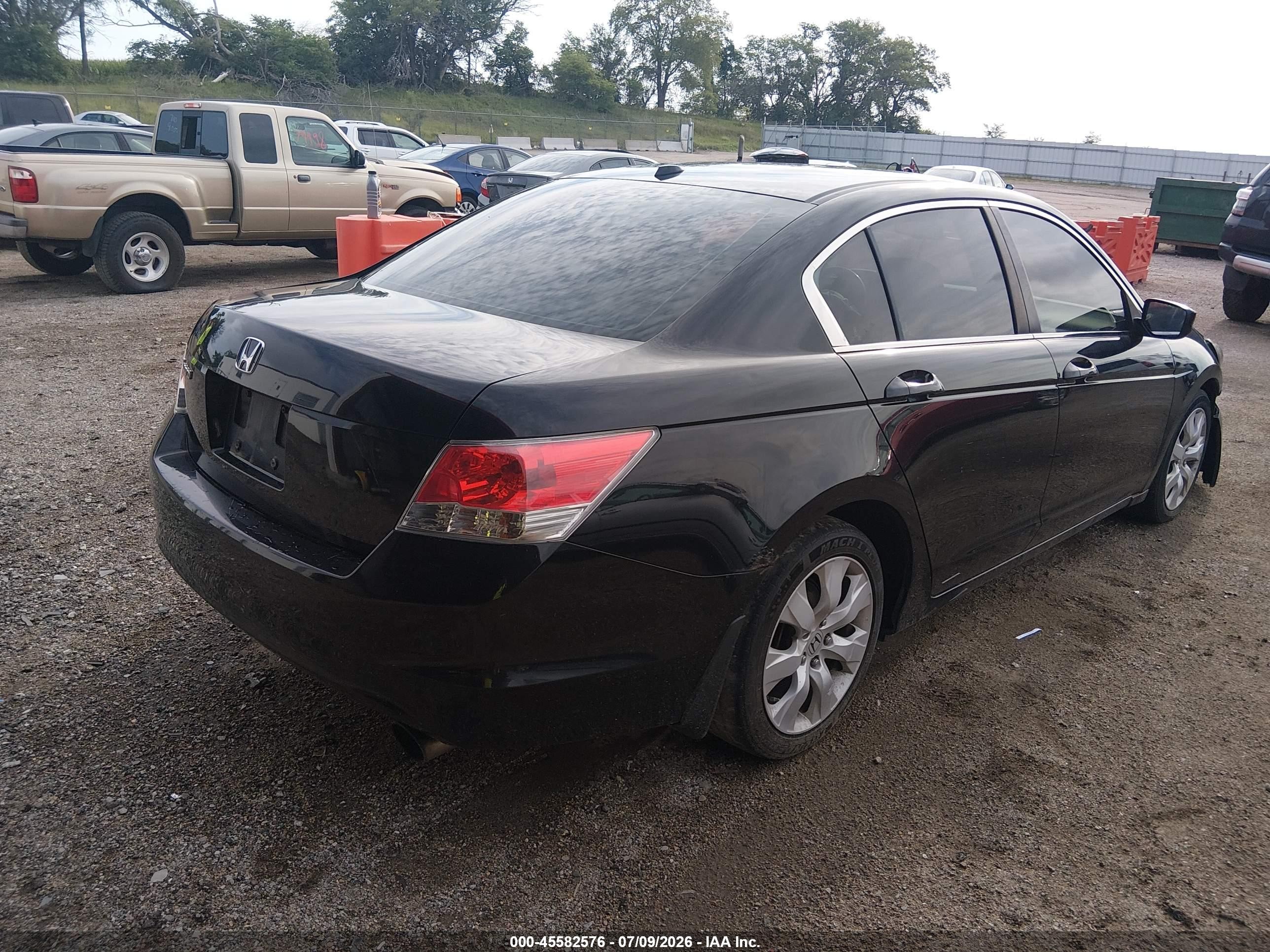 2010 Honda Accord 2.4 Ex-l Black vin: 1HGCP2F82AA119151