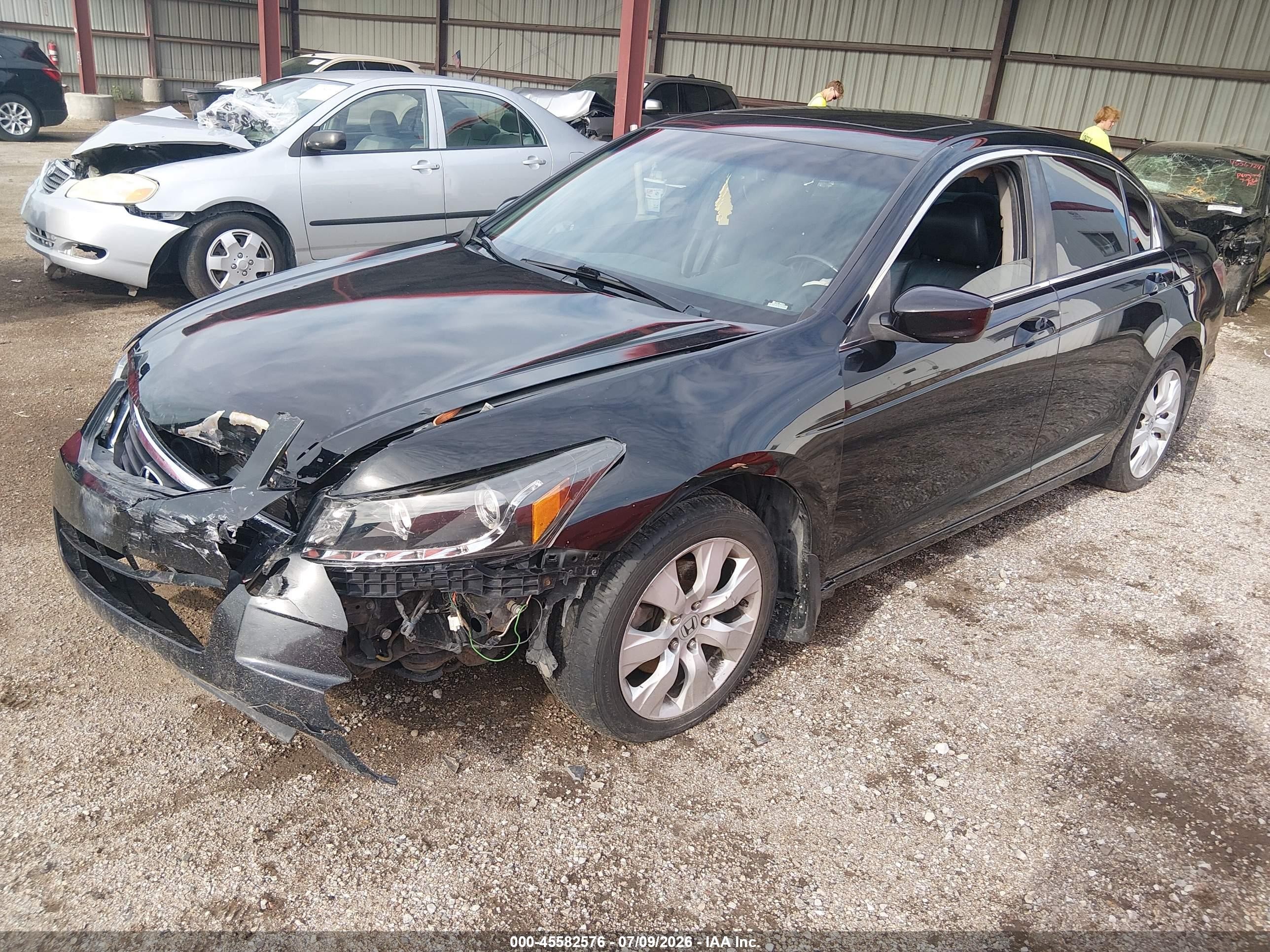 2010 Honda Accord 2.4 Ex-l Black vin: 1HGCP2F82AA119151