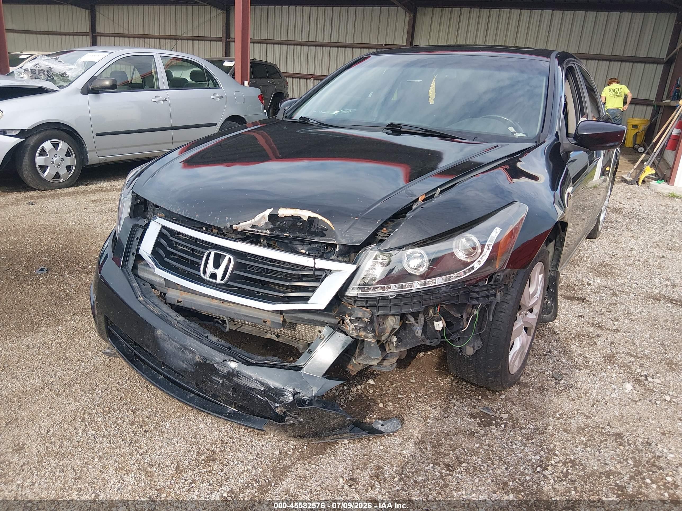 2010 Honda Accord 2.4 Ex-l Black vin: 1HGCP2F82AA119151