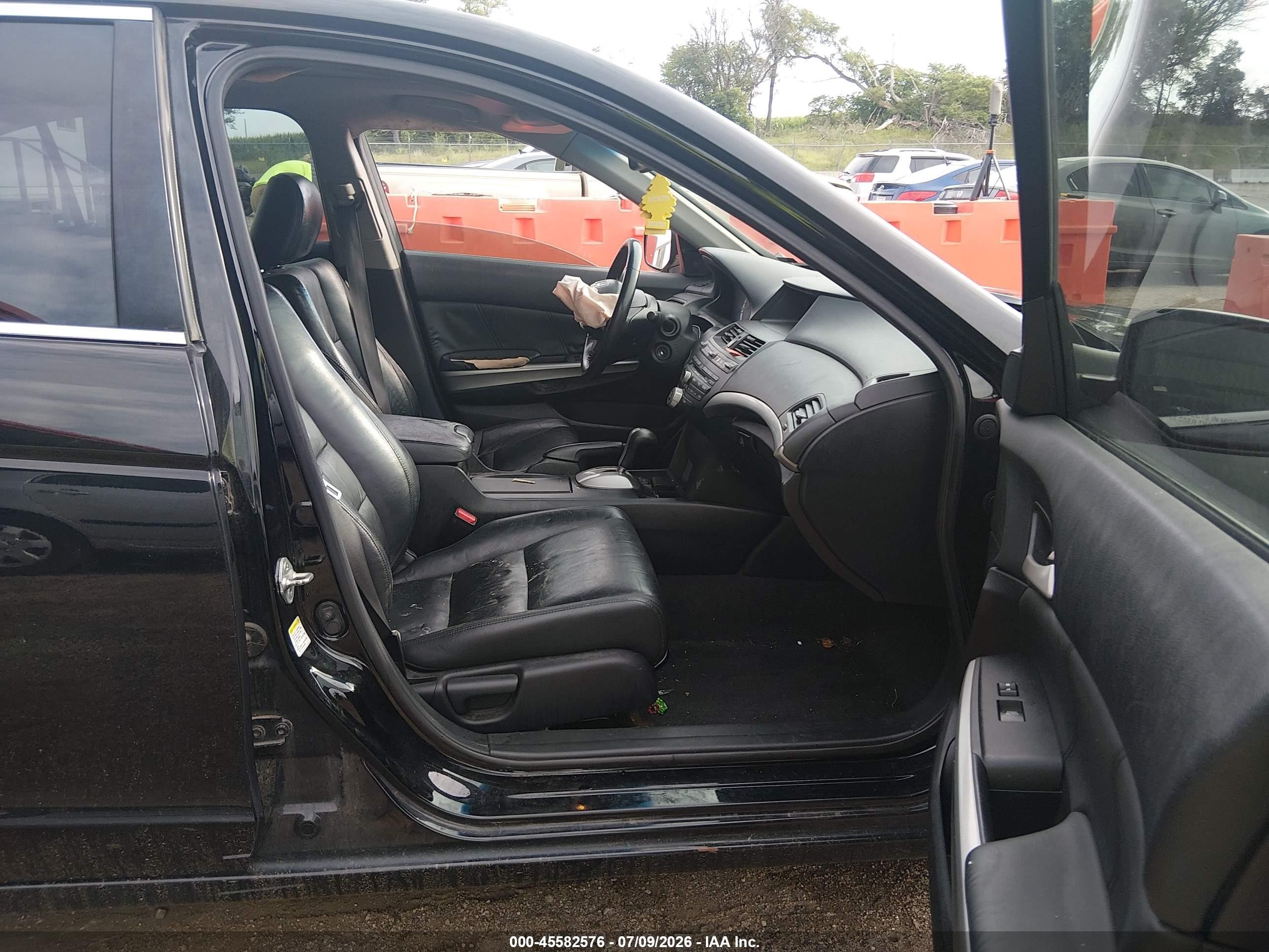 2010 Honda Accord 2.4 Ex-l Black vin: 1HGCP2F82AA119151