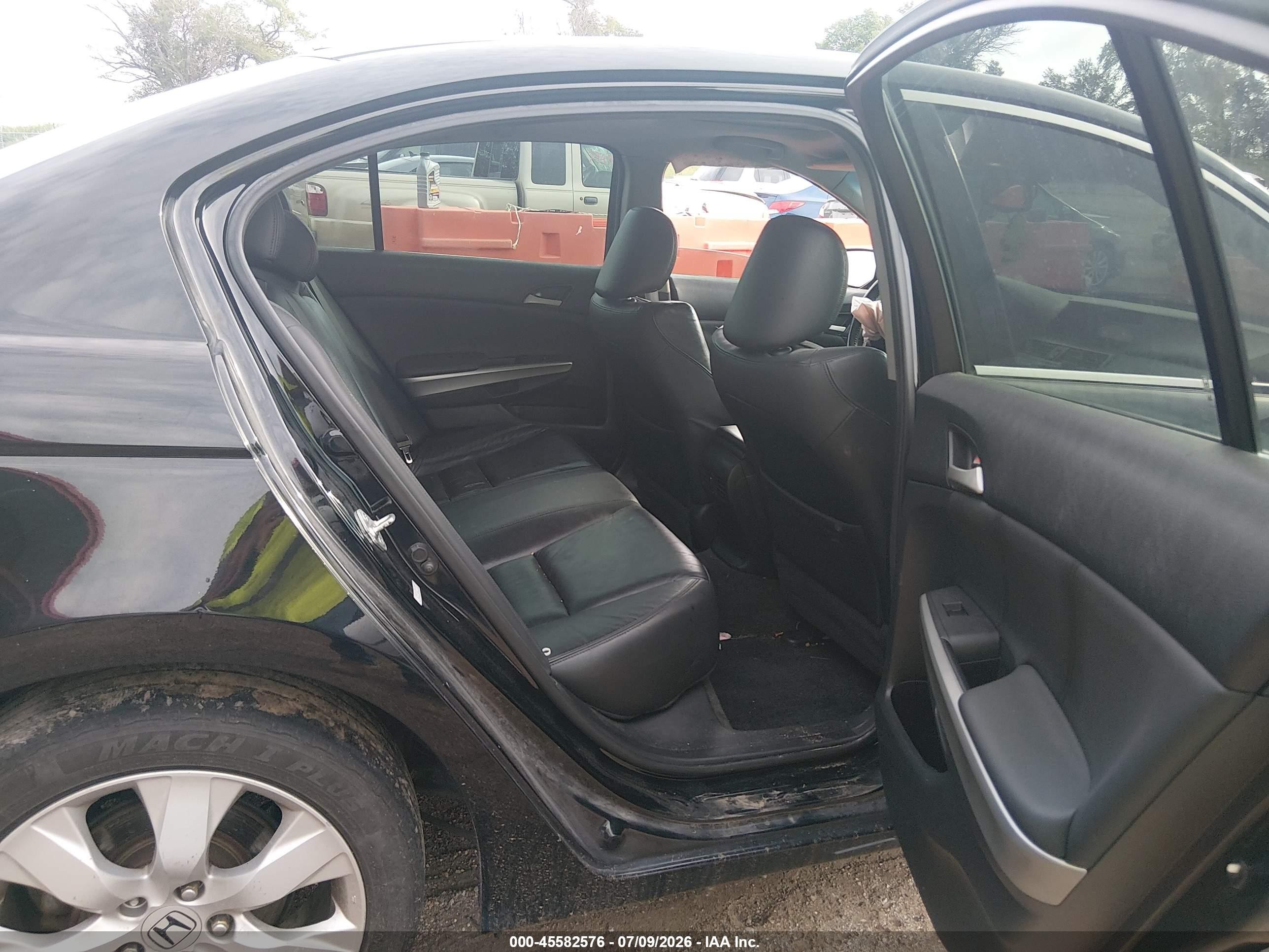 2010 Honda Accord 2.4 Ex-l Black vin: 1HGCP2F82AA119151