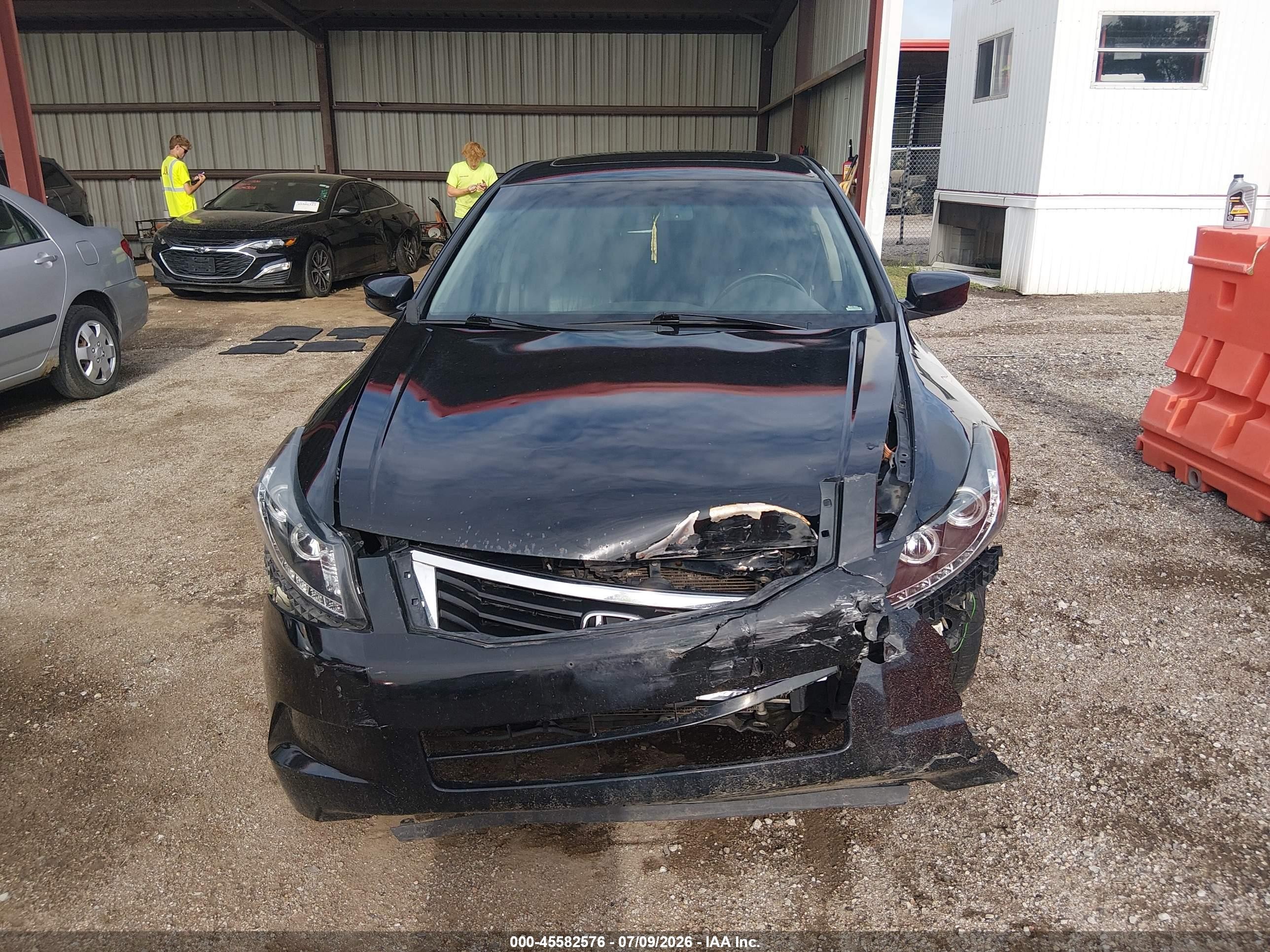 2010 Honda Accord 2.4 Ex-l Black vin: 1HGCP2F82AA119151