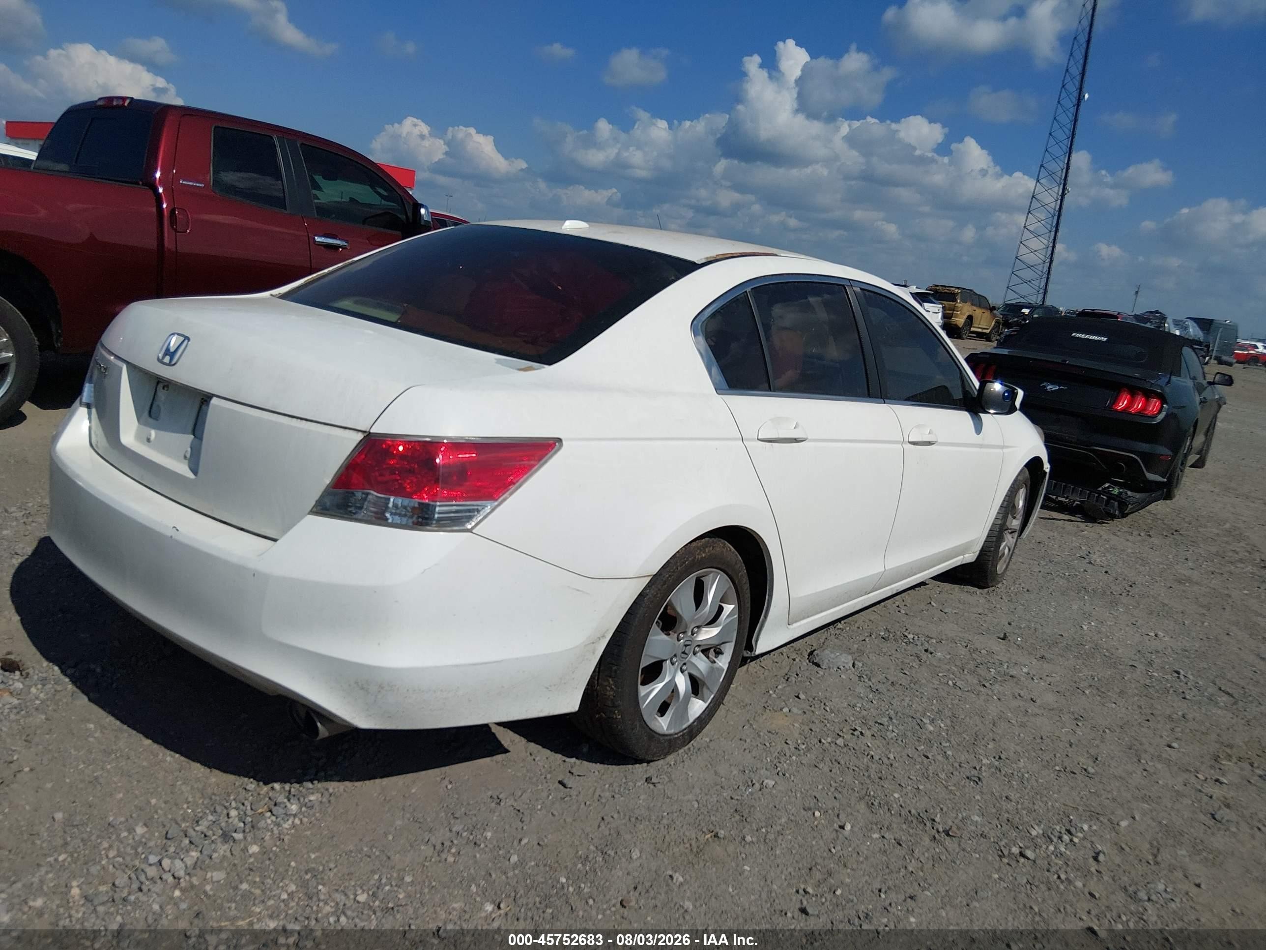 2010 Honda Accord 2.4 Ex-l Белый vin: 1HGCP2F82AA137116