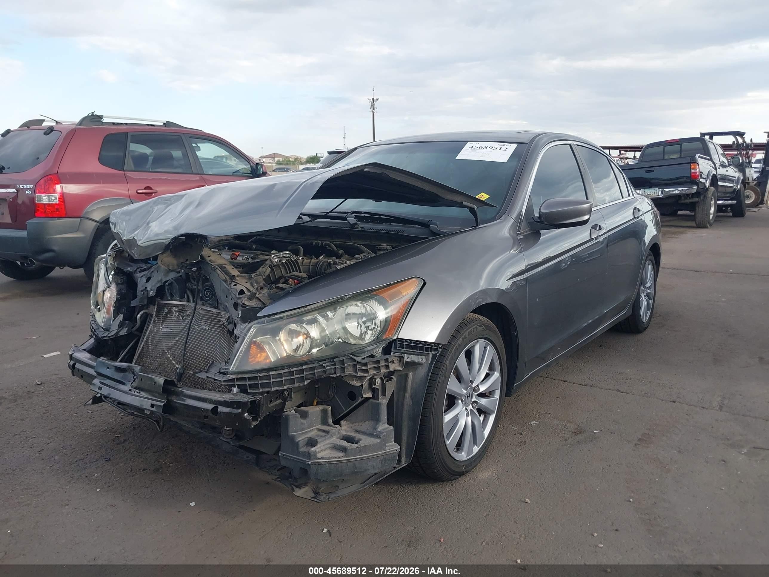 2011 Honda Accord 2.4 Ex-l Gray vin: 1HGCP2F82BA000145