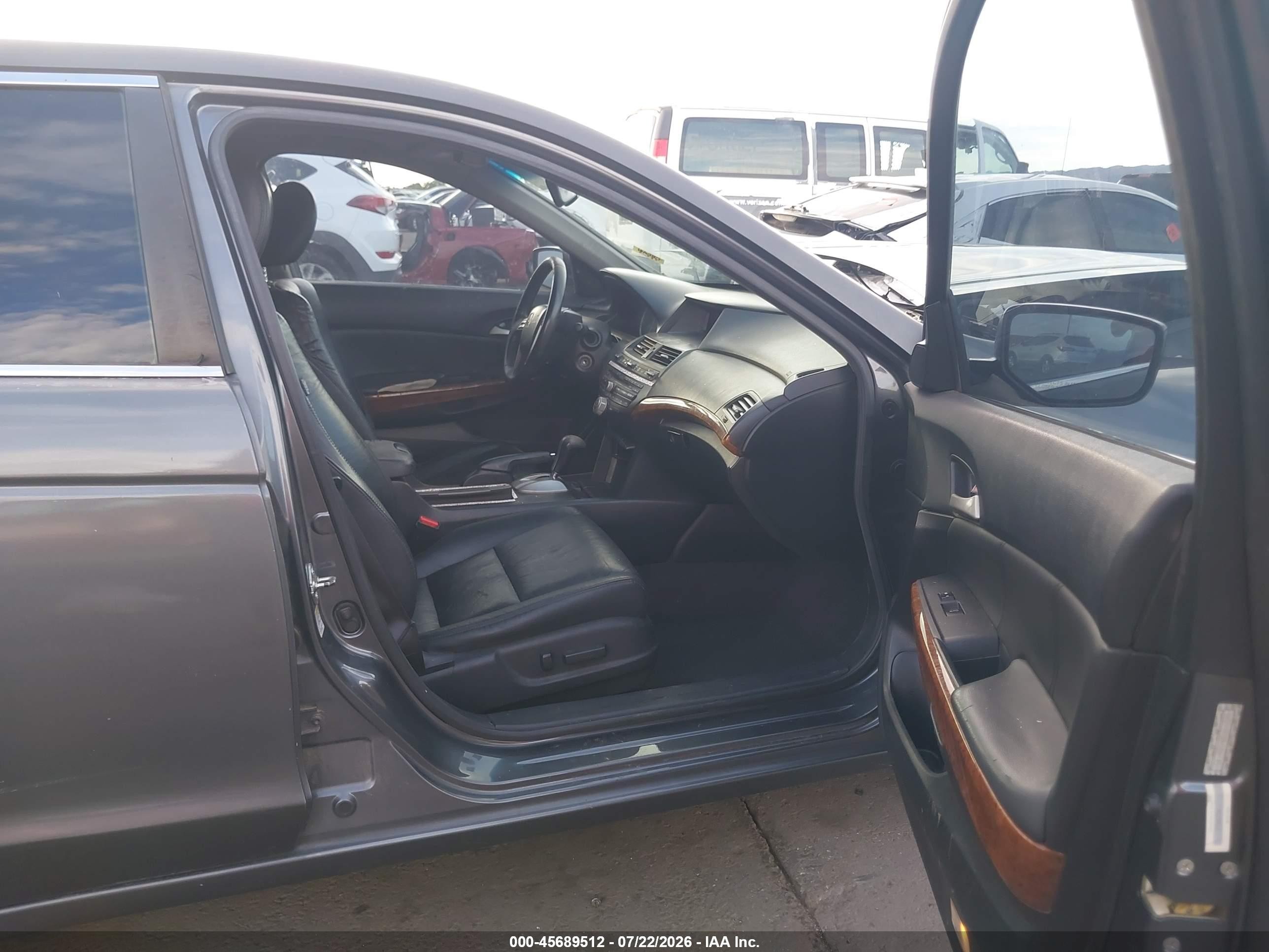2011 Honda Accord 2.4 Ex-l Gray vin: 1HGCP2F82BA000145