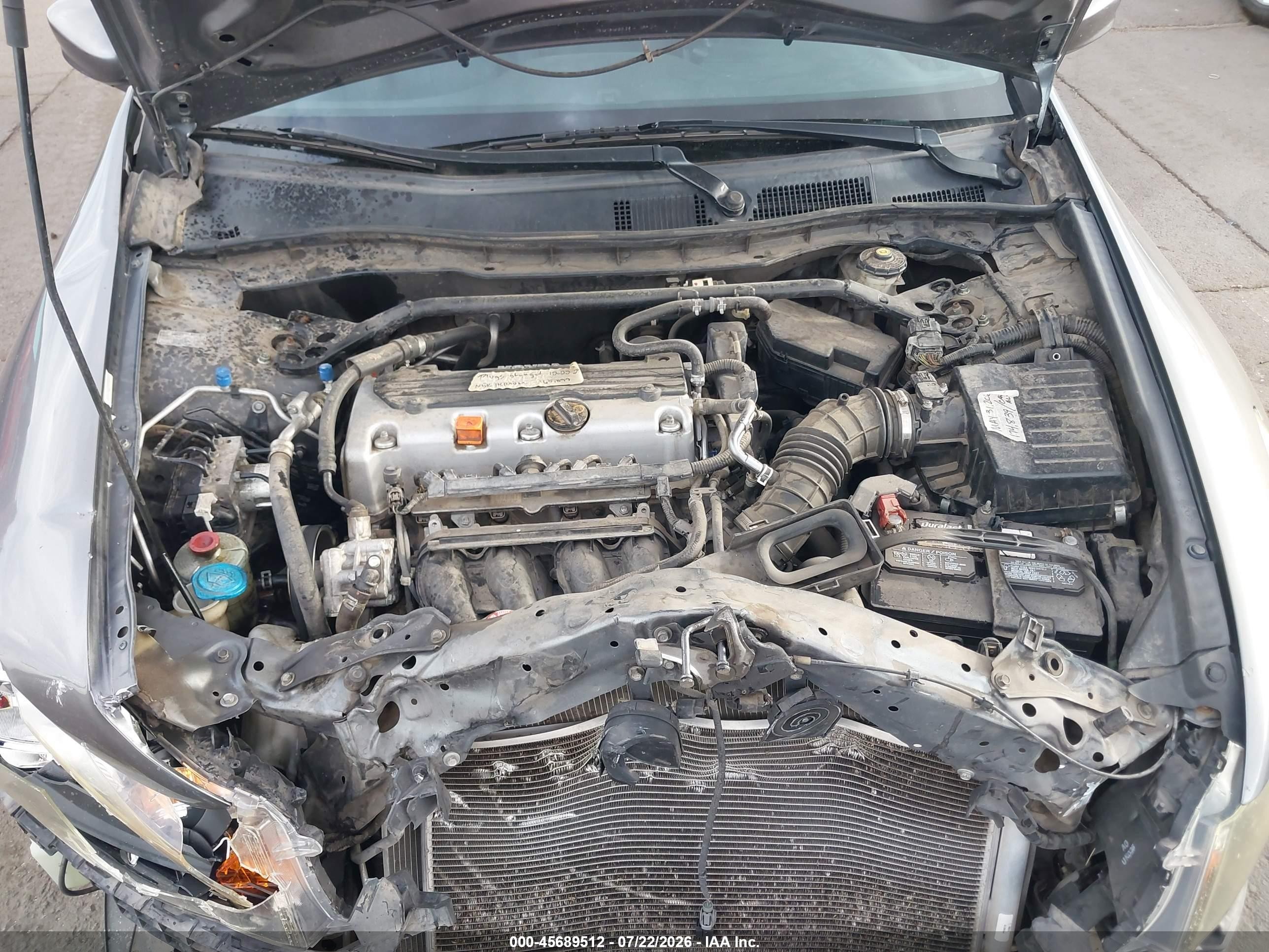 2011 Honda Accord 2.4 Ex-l Gray vin: 1HGCP2F82BA000145