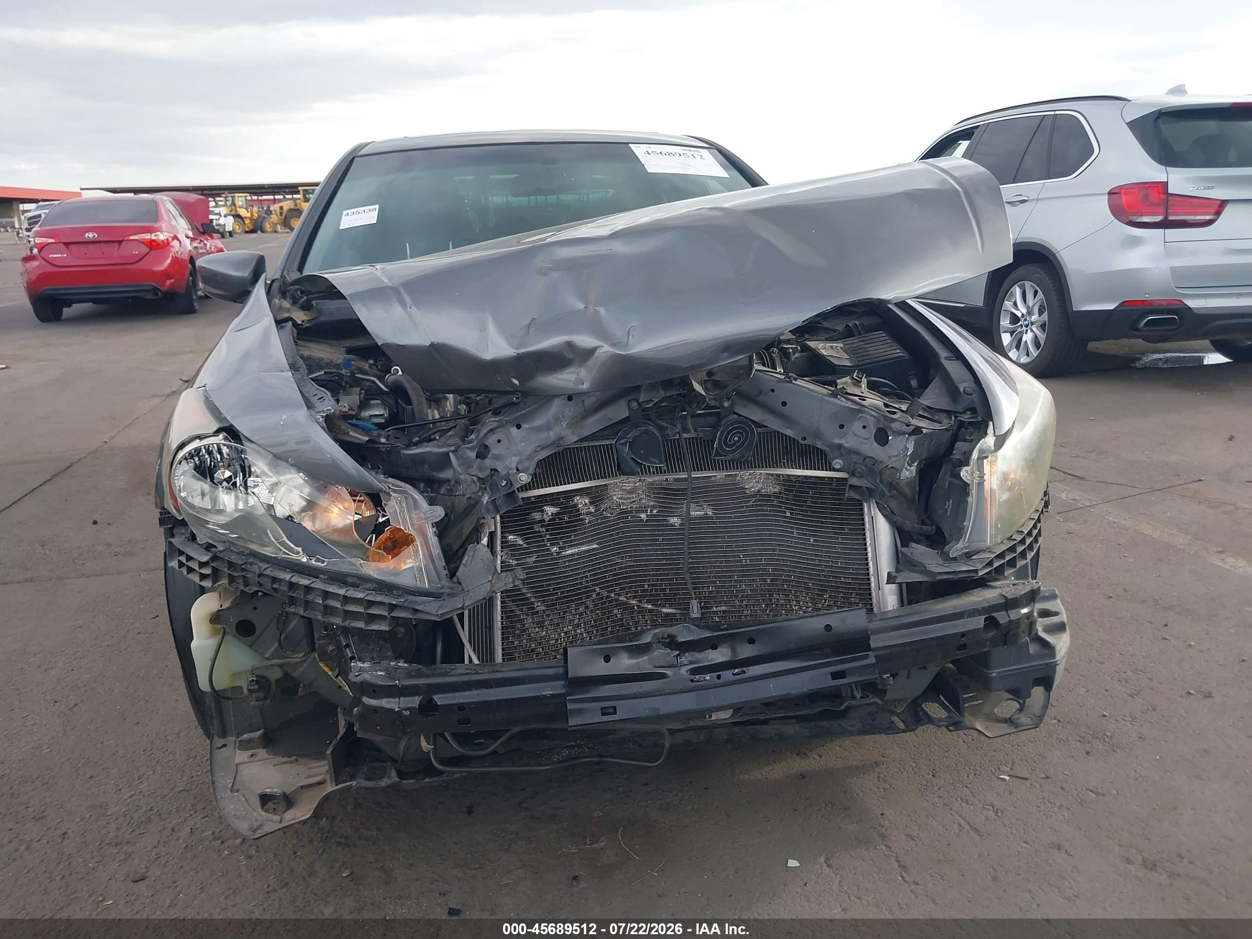 2011 Honda Accord 2.4 Ex-l Gray vin: 1HGCP2F82BA000145