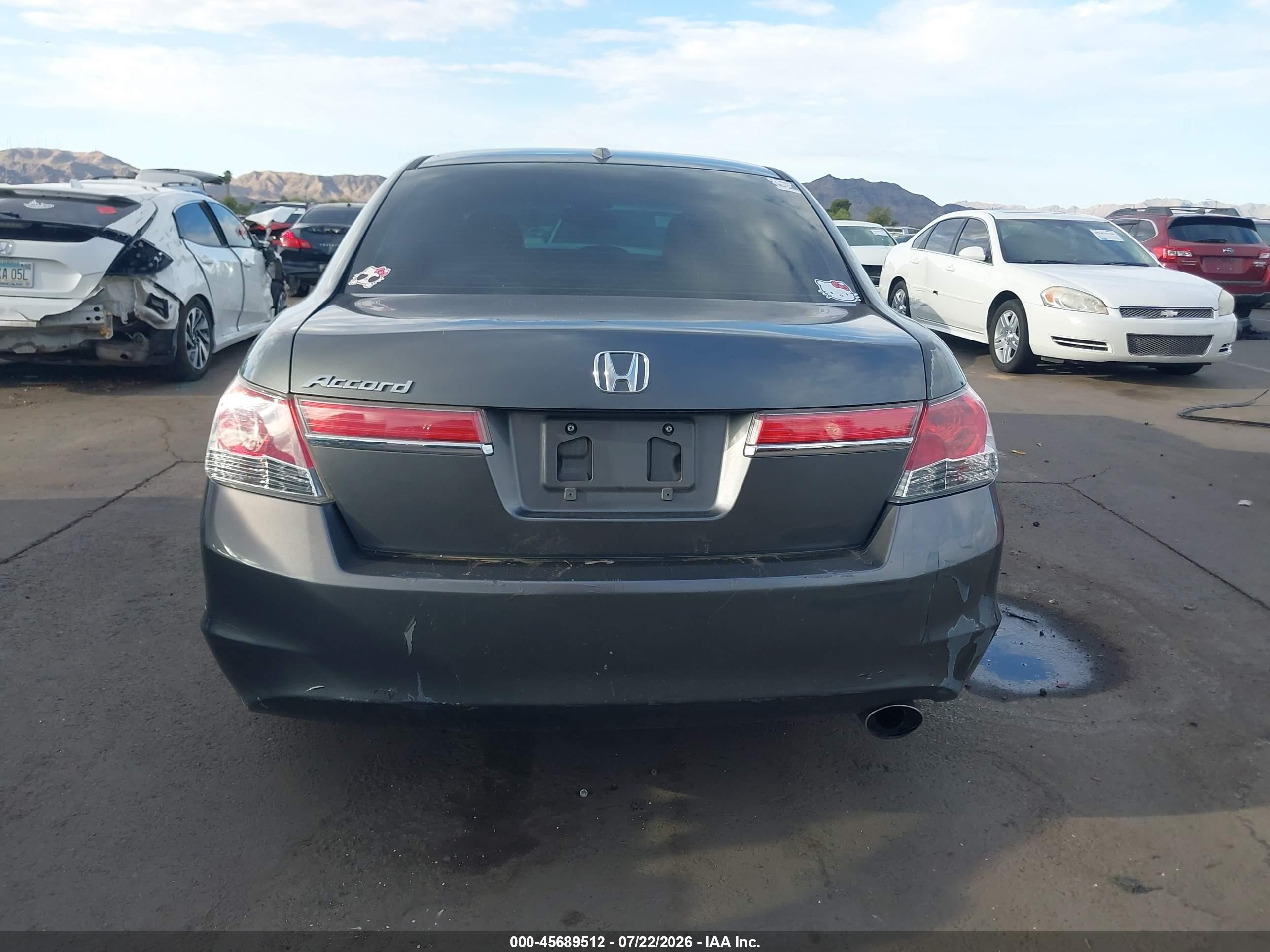 2011 Honda Accord 2.4 Ex-l Gray vin: 1HGCP2F82BA000145