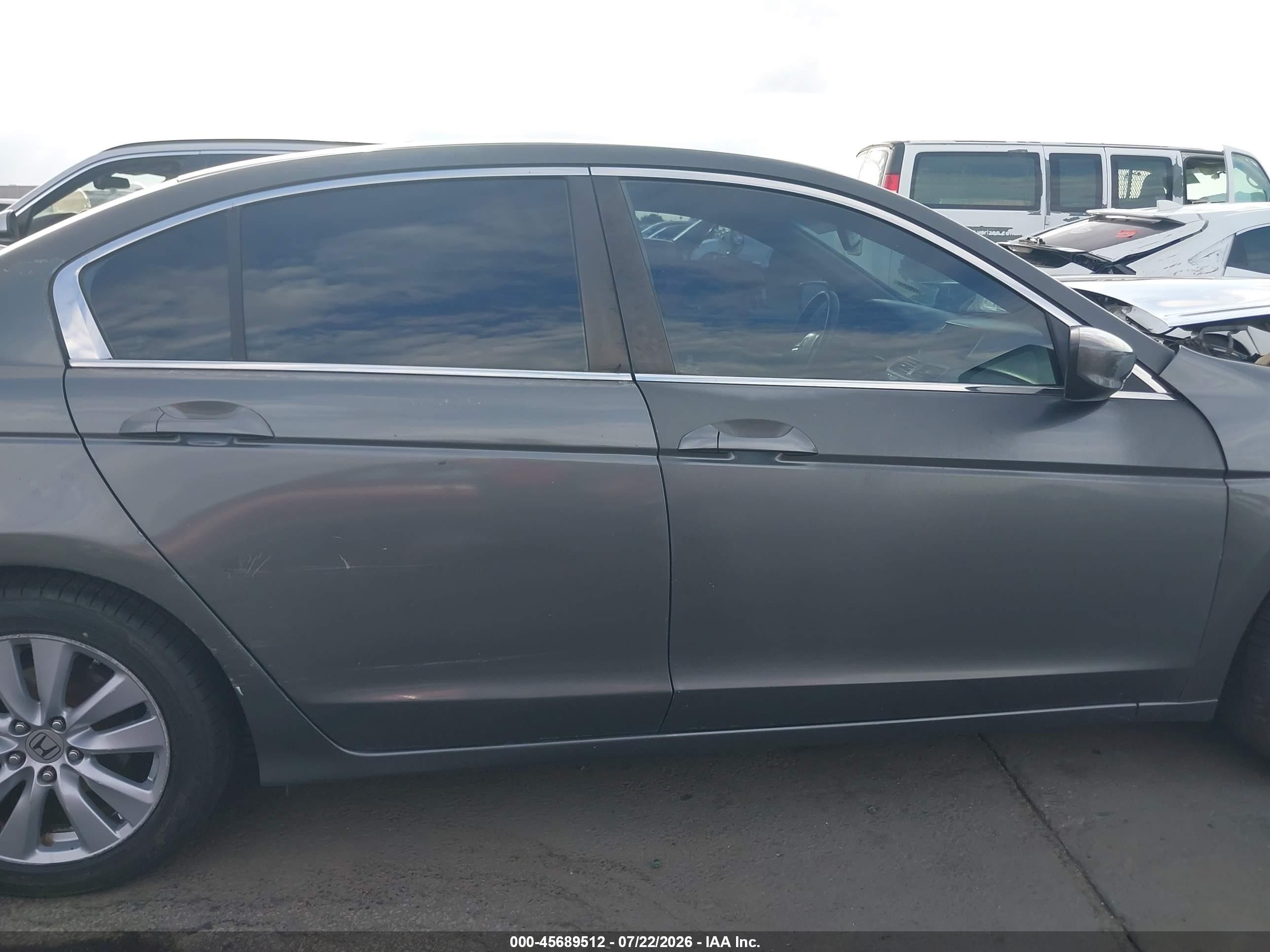 2011 Honda Accord 2.4 Ex-l Gray vin: 1HGCP2F82BA000145
