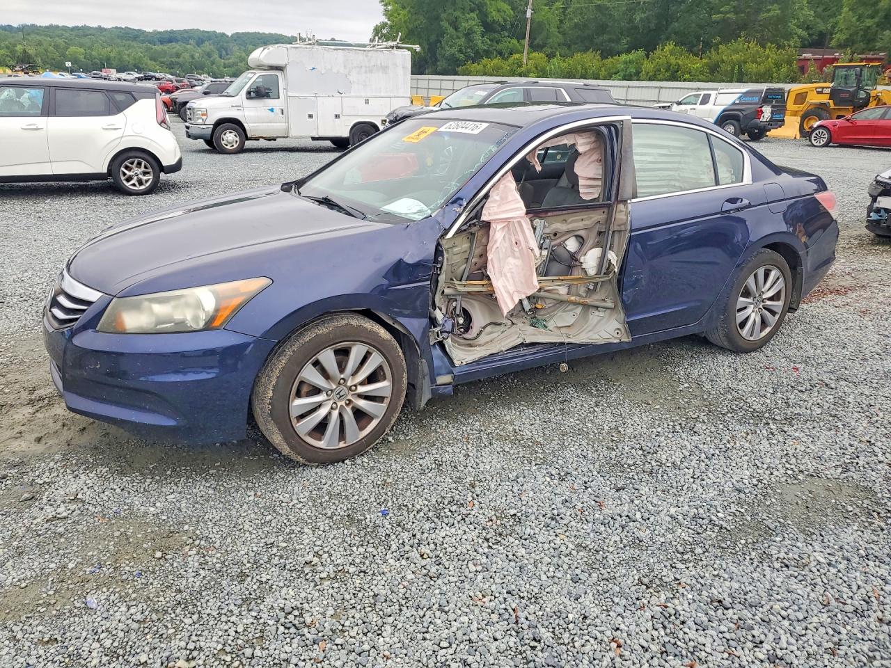 2011 Honda Accord Exl Blue vin: 1HGCP2F82BA040967