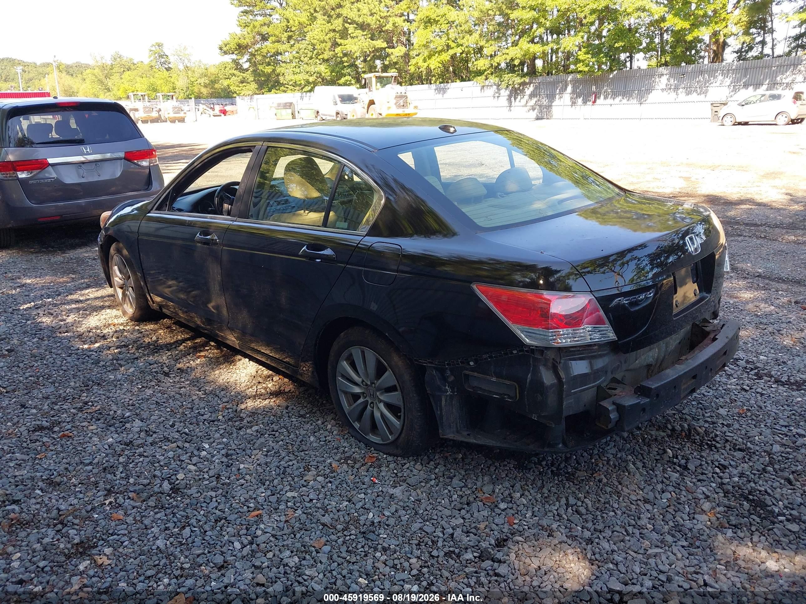 2011 Honda Accord 2.4 Ex-l Black vin: 1HGCP2F82BA082278