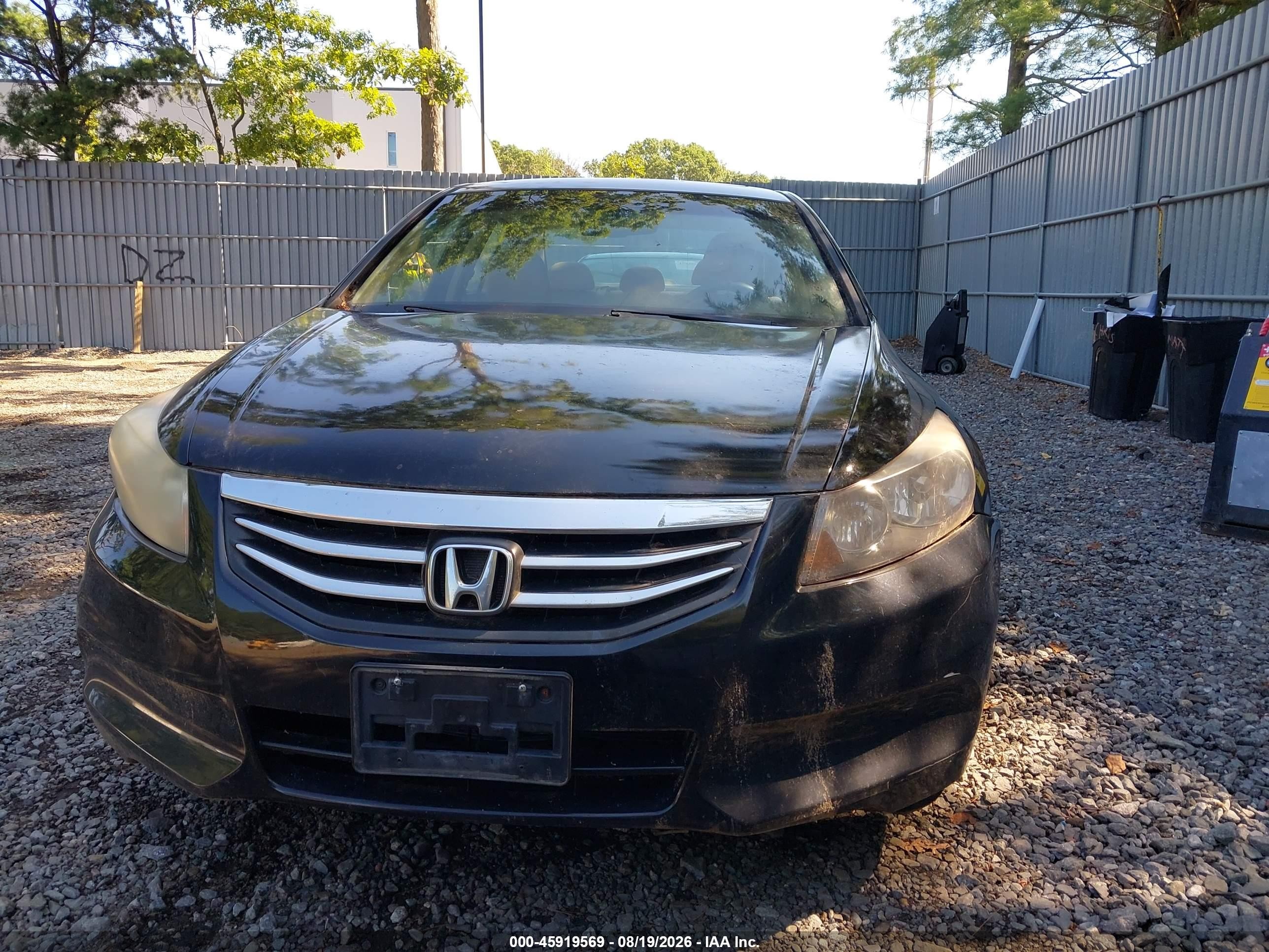 2011 Honda Accord 2.4 Ex-l Black vin: 1HGCP2F82BA082278