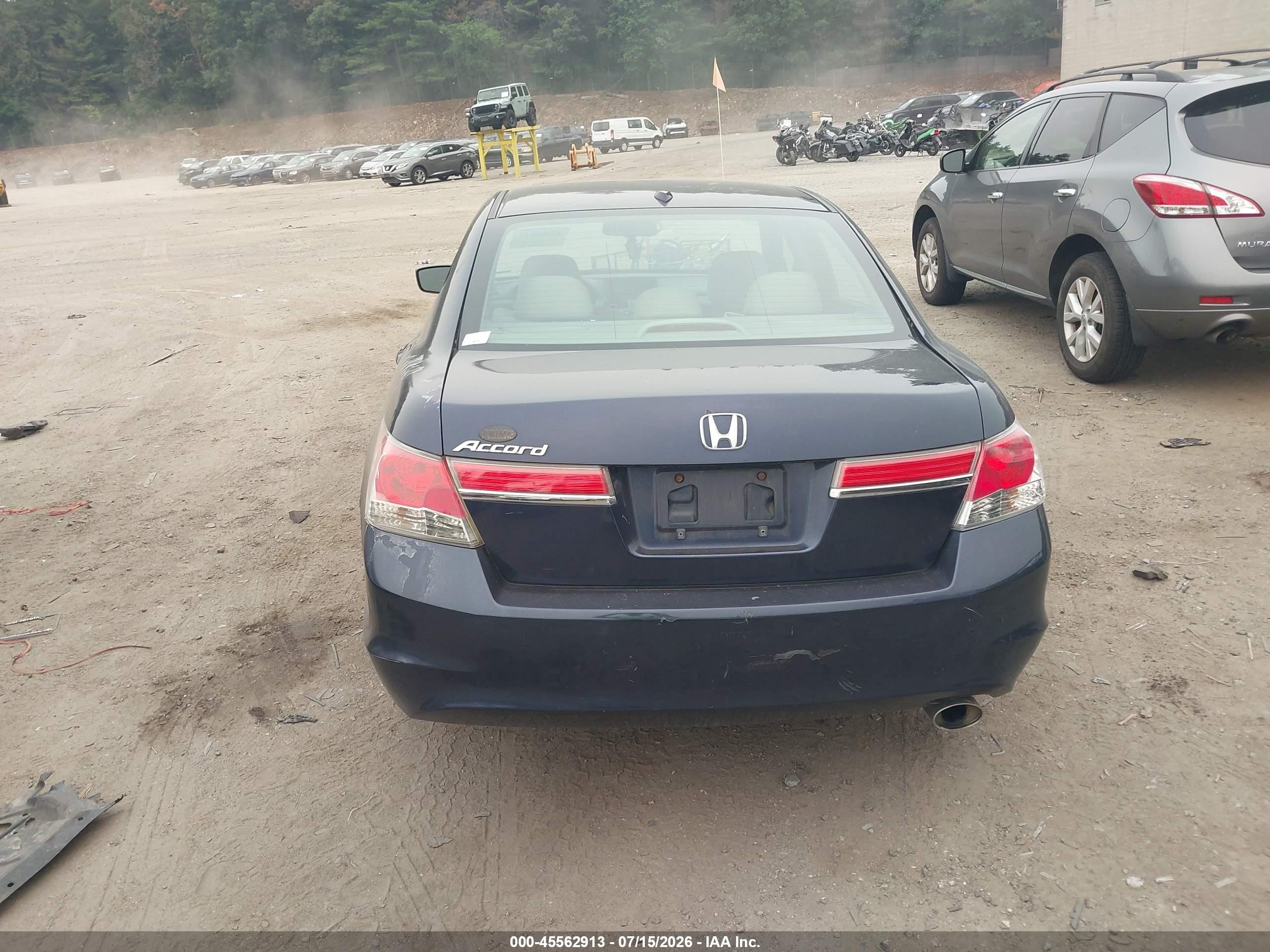 2011 Honda Accord 2.4 Ex-l Blue vin: 1HGCP2F82BA146514