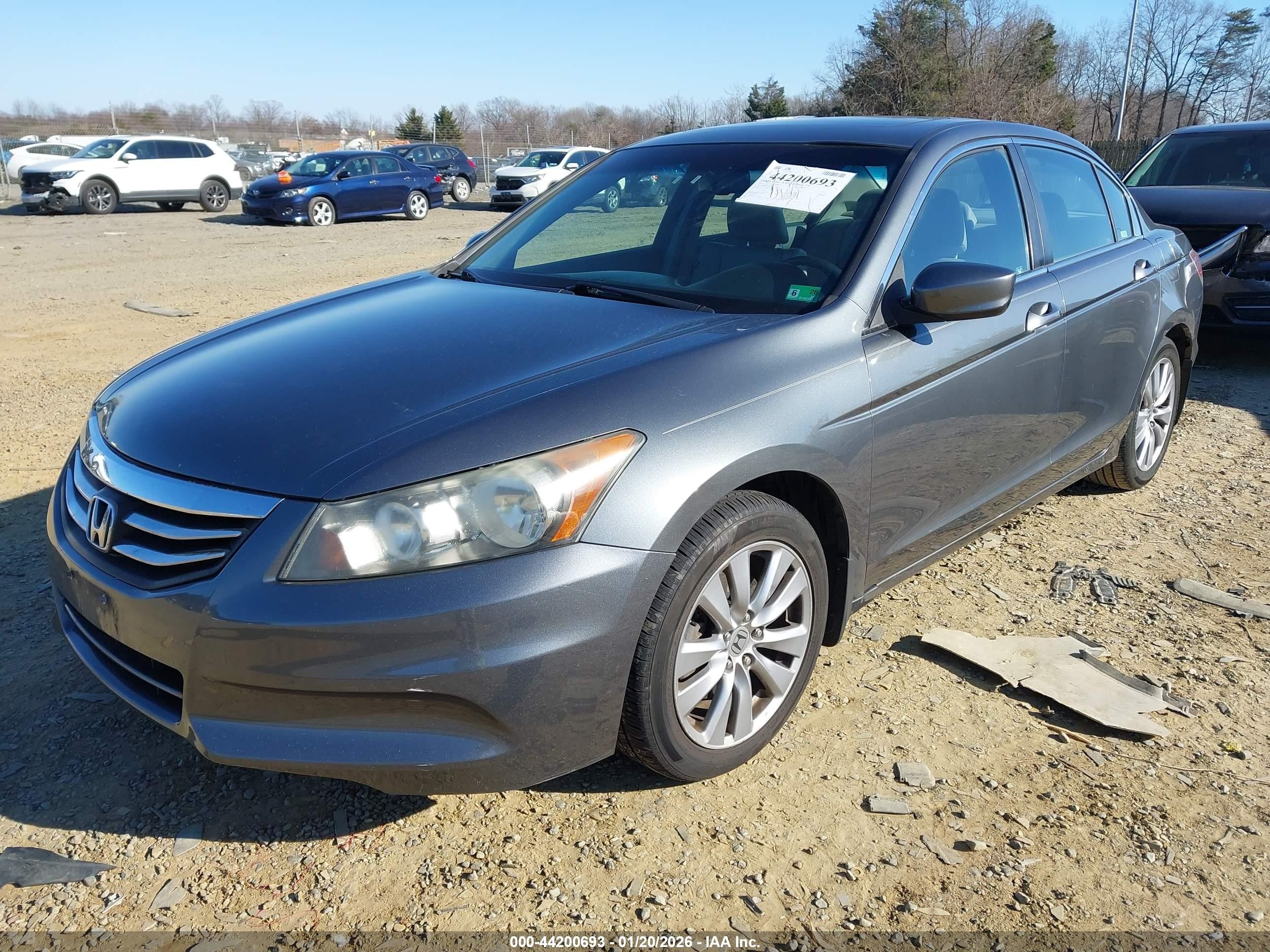 2011 Honda Accord 2.4 Ex-l Gray vin: 1HGCP2F82BA157626