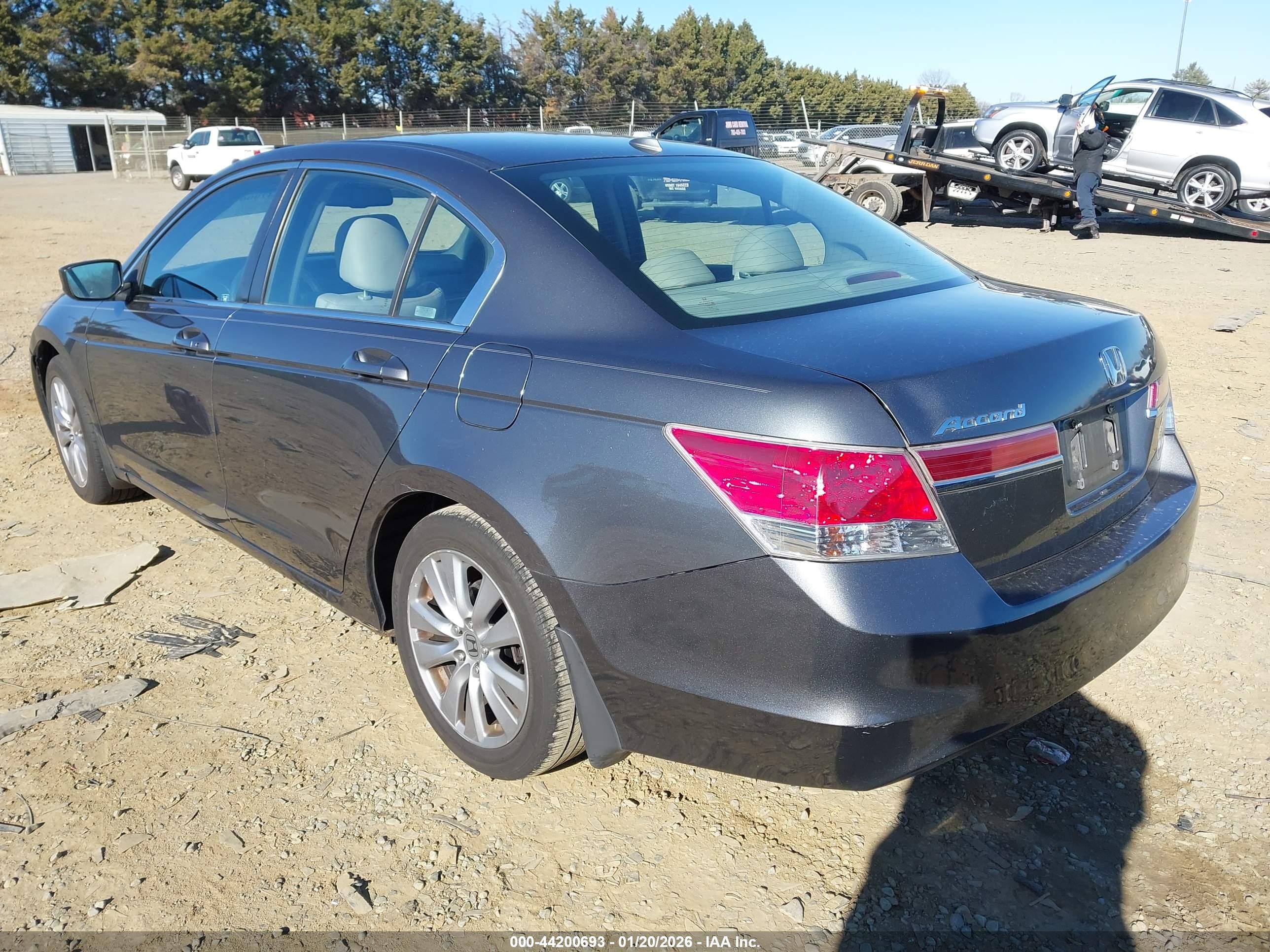 2011 Honda Accord 2.4 Ex-l Gray vin: 1HGCP2F82BA157626