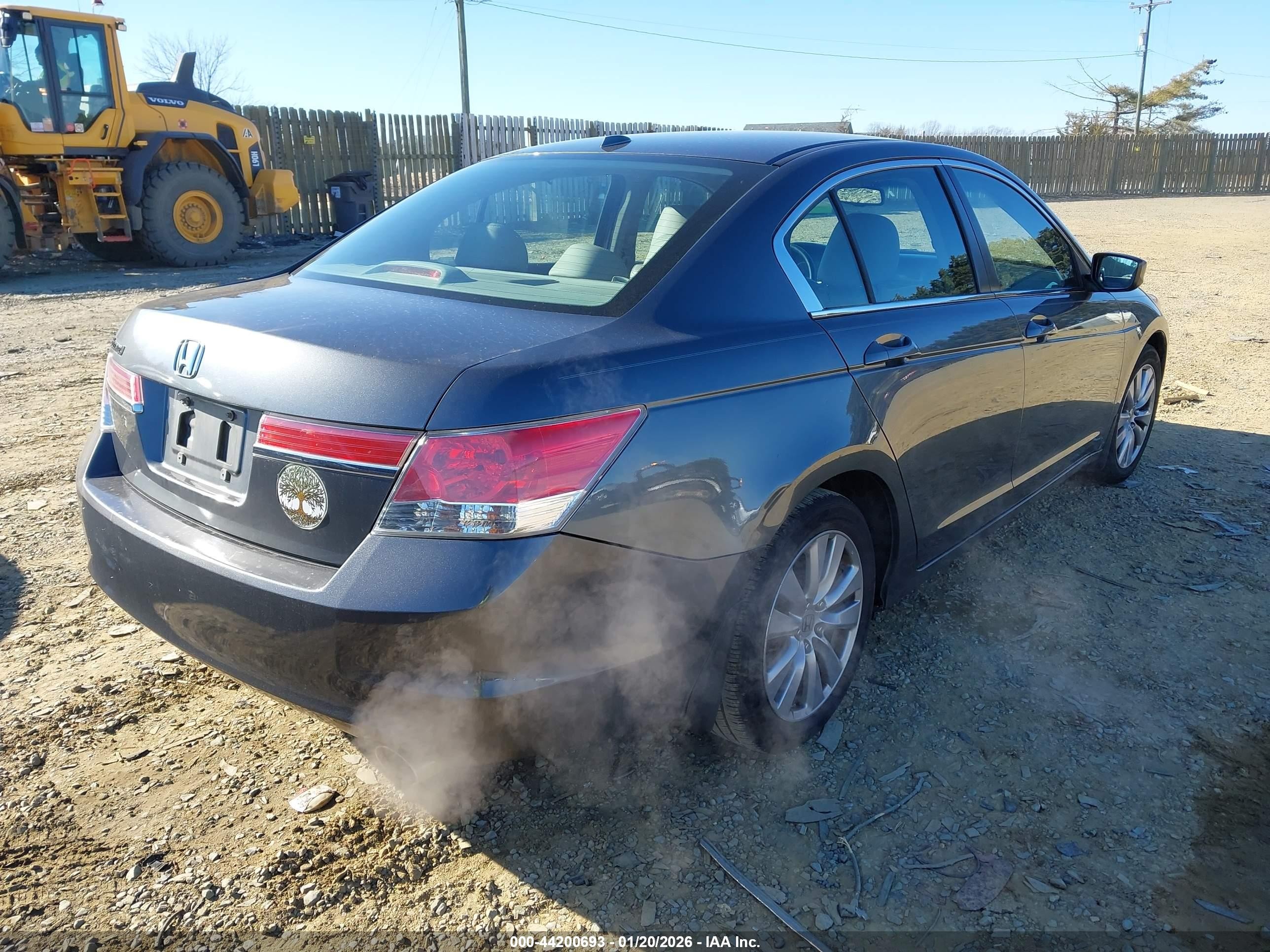 2011 Honda Accord 2.4 Ex-l Gray vin: 1HGCP2F82BA157626