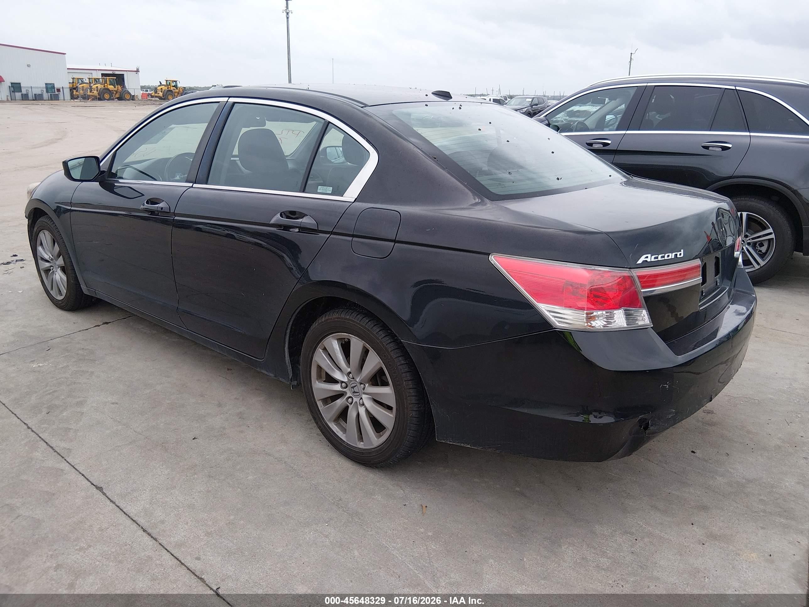 2012 Honda Accord 2.4 Ex-l Black vin: 1HGCP2F82CA062517