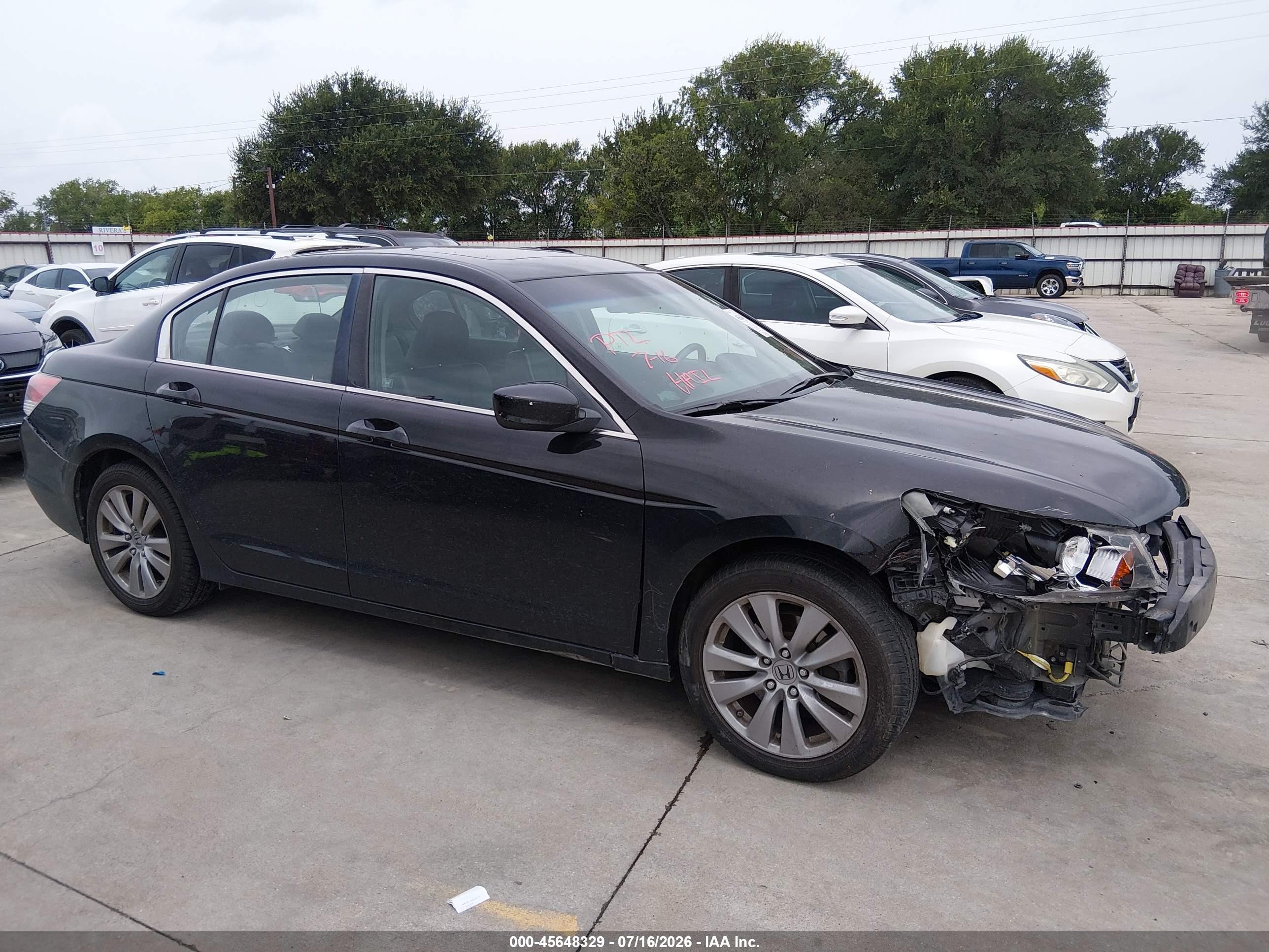 2012 Honda Accord 2.4 Ex-l Black vin: 1HGCP2F82CA062517