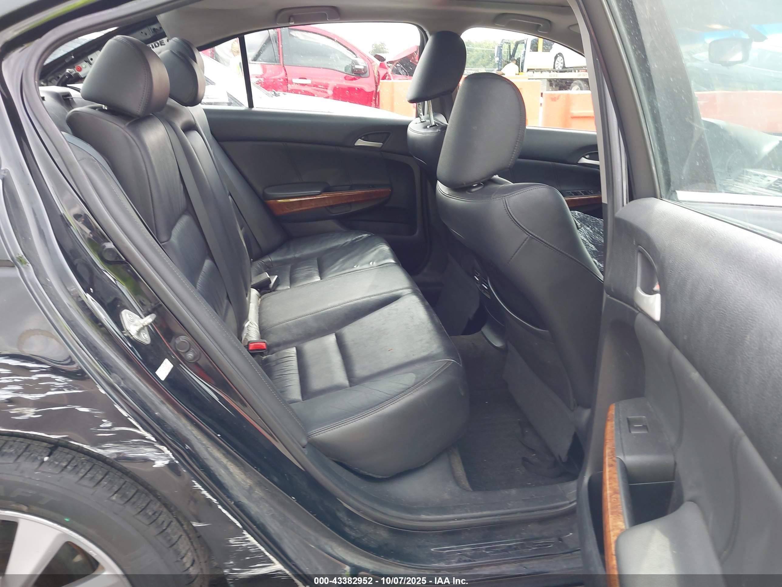 2012 Honda Accord Sdn 2.4 Ex-l/ex-l Black vin: 1HGCP2F82CA091340
