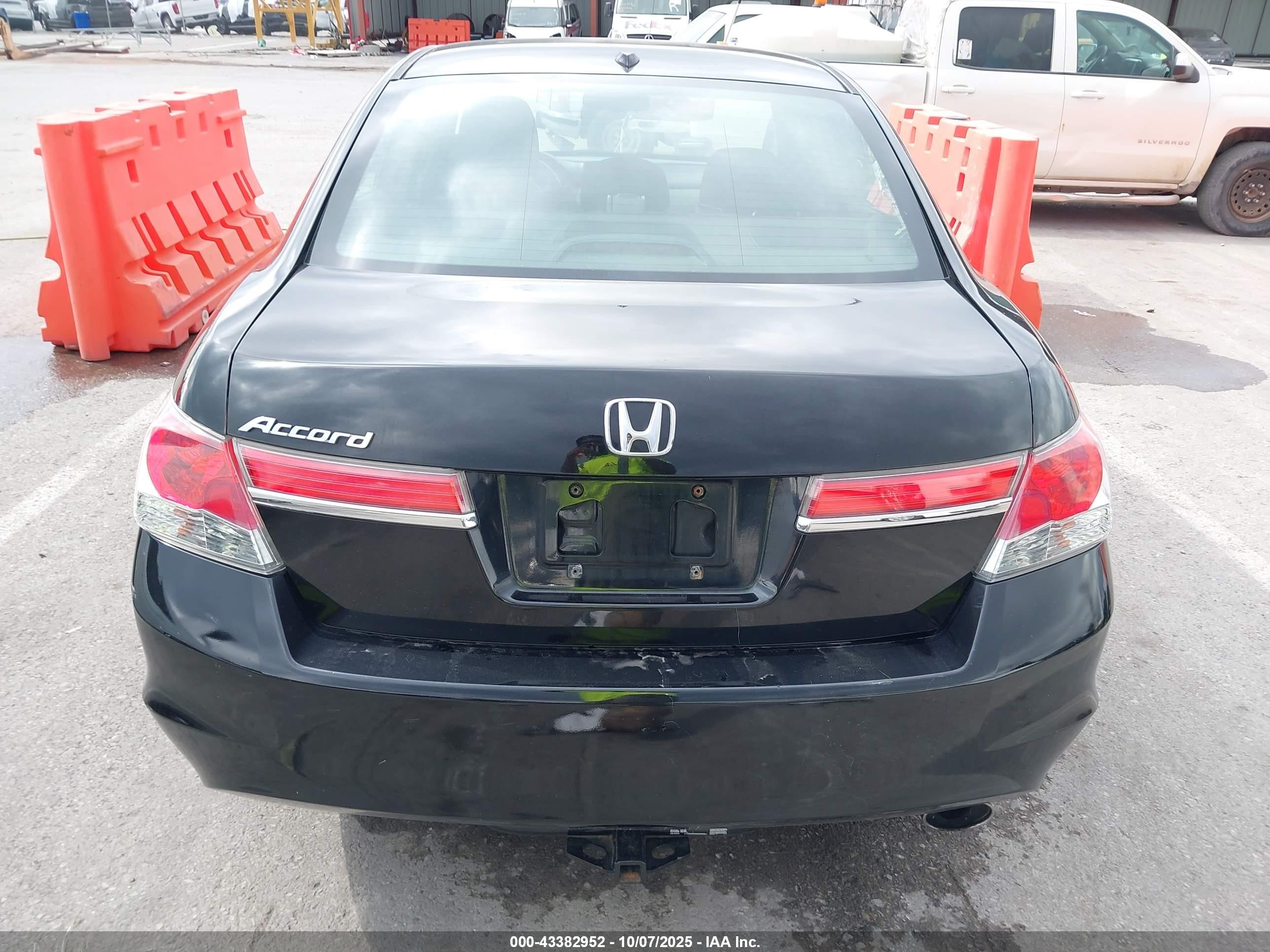 2012 Honda Accord Sdn 2.4 Ex-l/ex-l Black vin: 1HGCP2F82CA091340