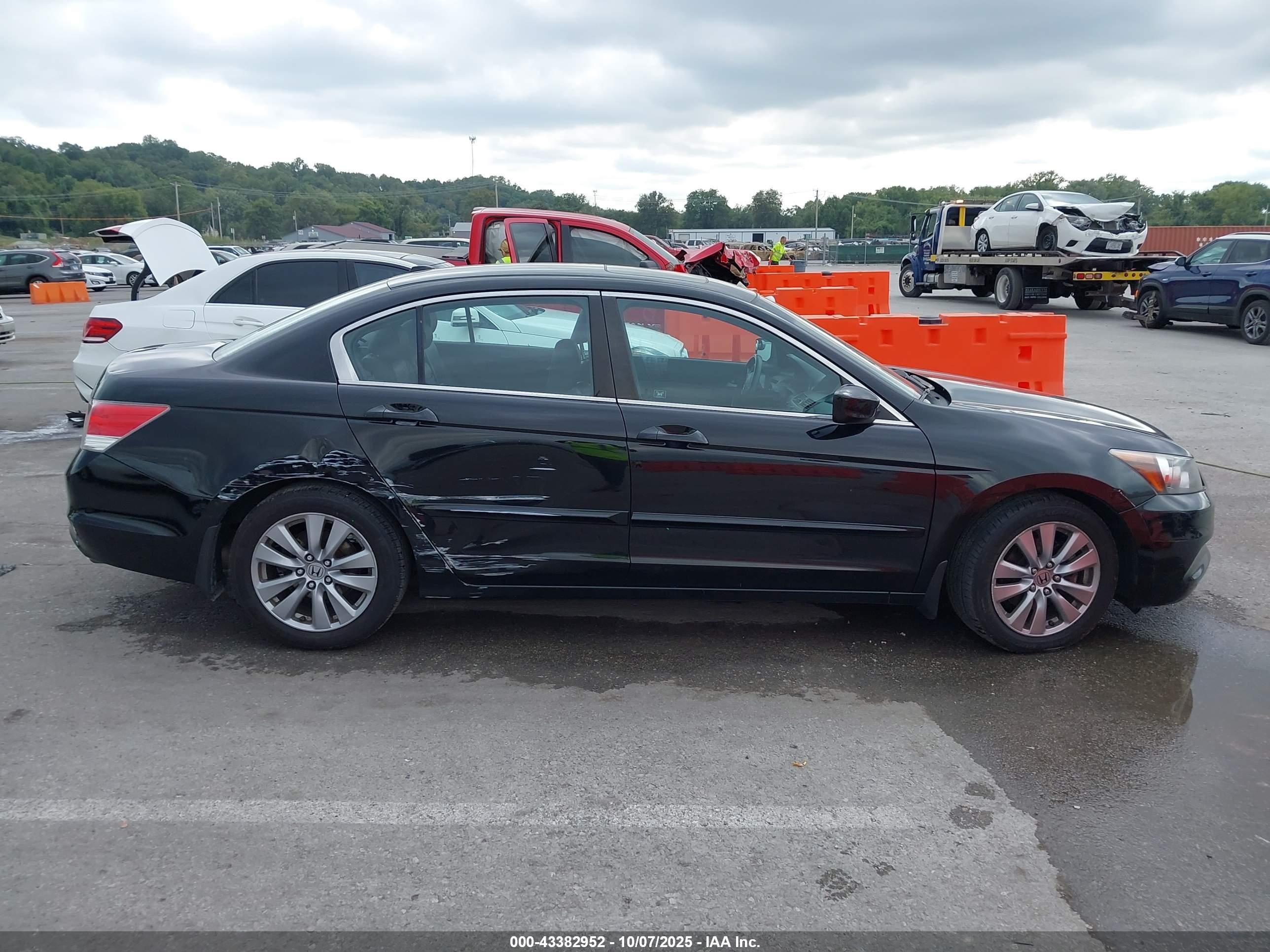 2012 Honda Accord Sdn 2.4 Ex-l/ex-l Black vin: 1HGCP2F82CA091340