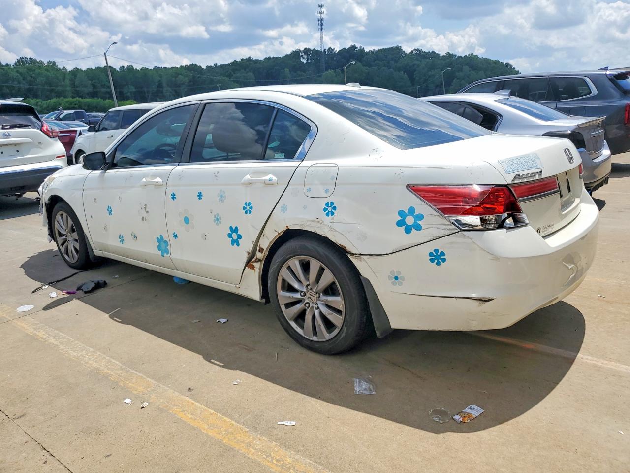 2012 Honda Accord Exl White vin: 1HGCP2F82CA095839