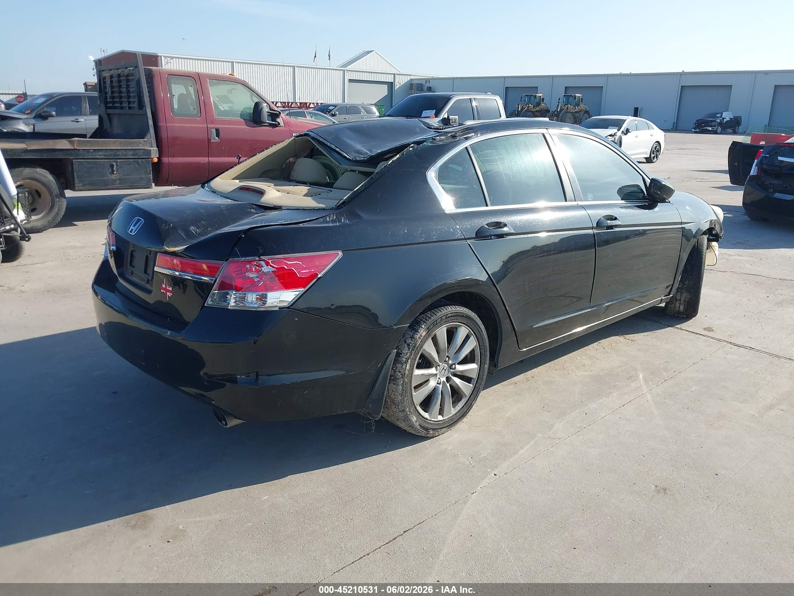 2012 Honda Accord 2.4 Ex-l Черный vin: 1HGCP2F82CA099051